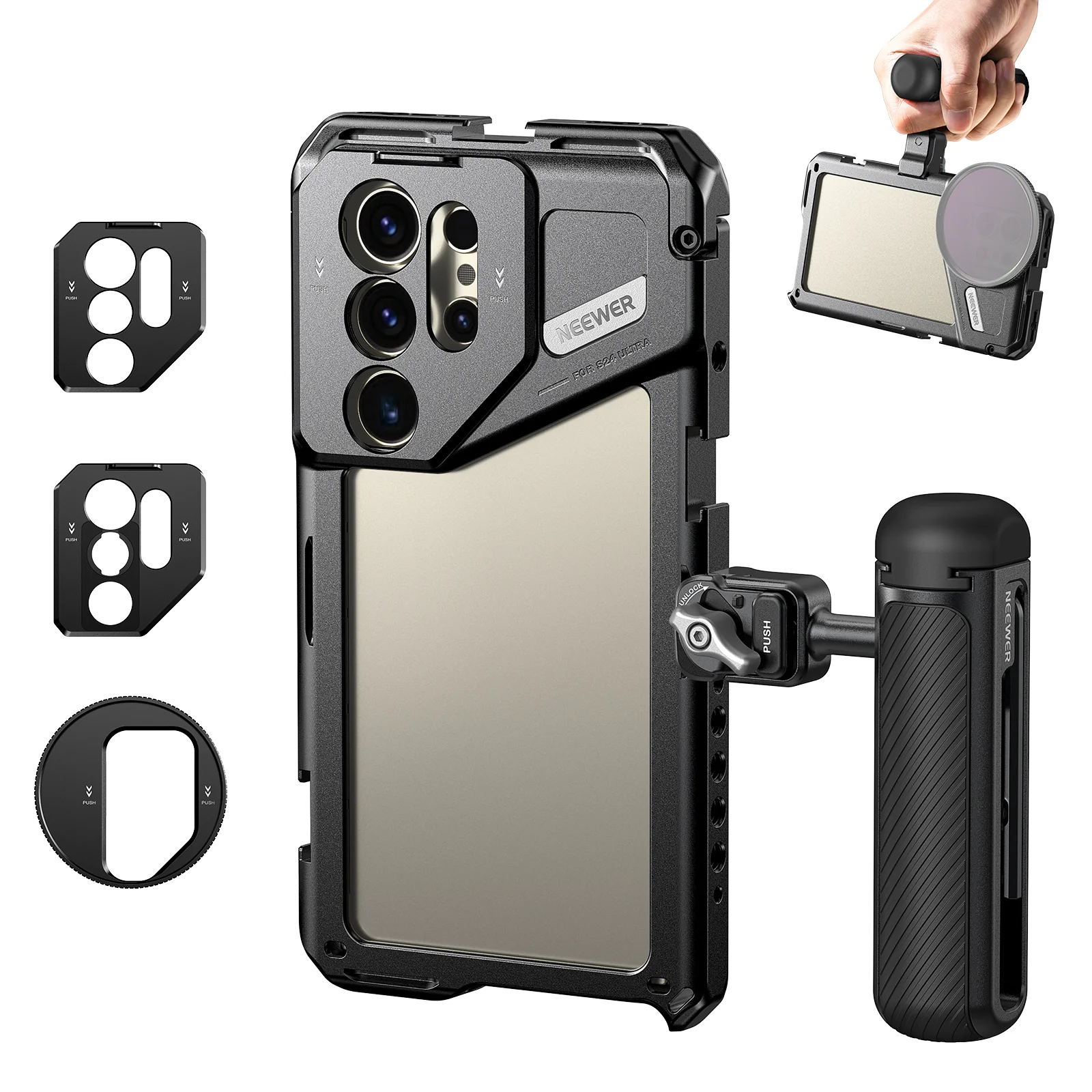 NEEWER PA042 Phone Cage For Samsung S24 Ultra - Image 10