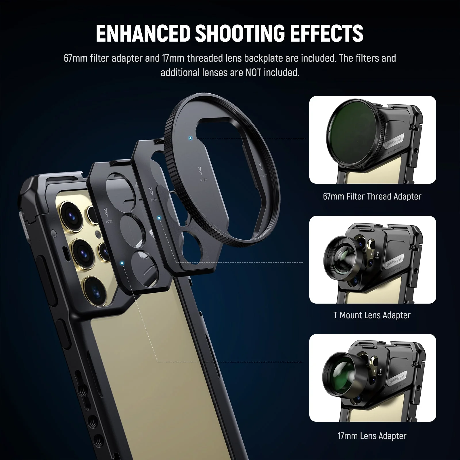 NEEWER PA042 Phone Cage For Samsung S24 Ultra - Image 3