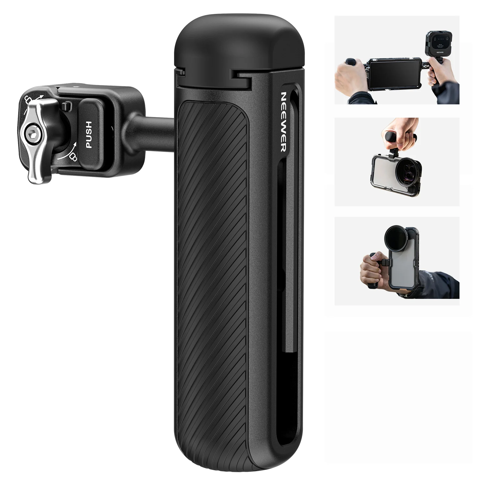 NEEWER PA045 360° Rotation Quick Release Phone Cage Side Handle - Image 10