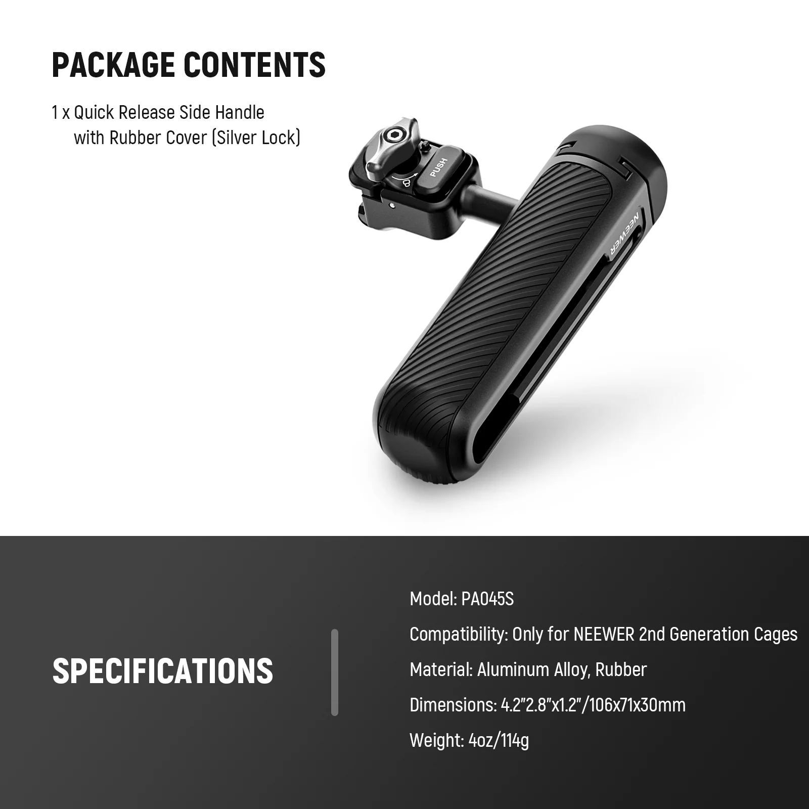 NEEWER PA045 360° Rotation Quick Release Phone Cage Side Handle - Image 18