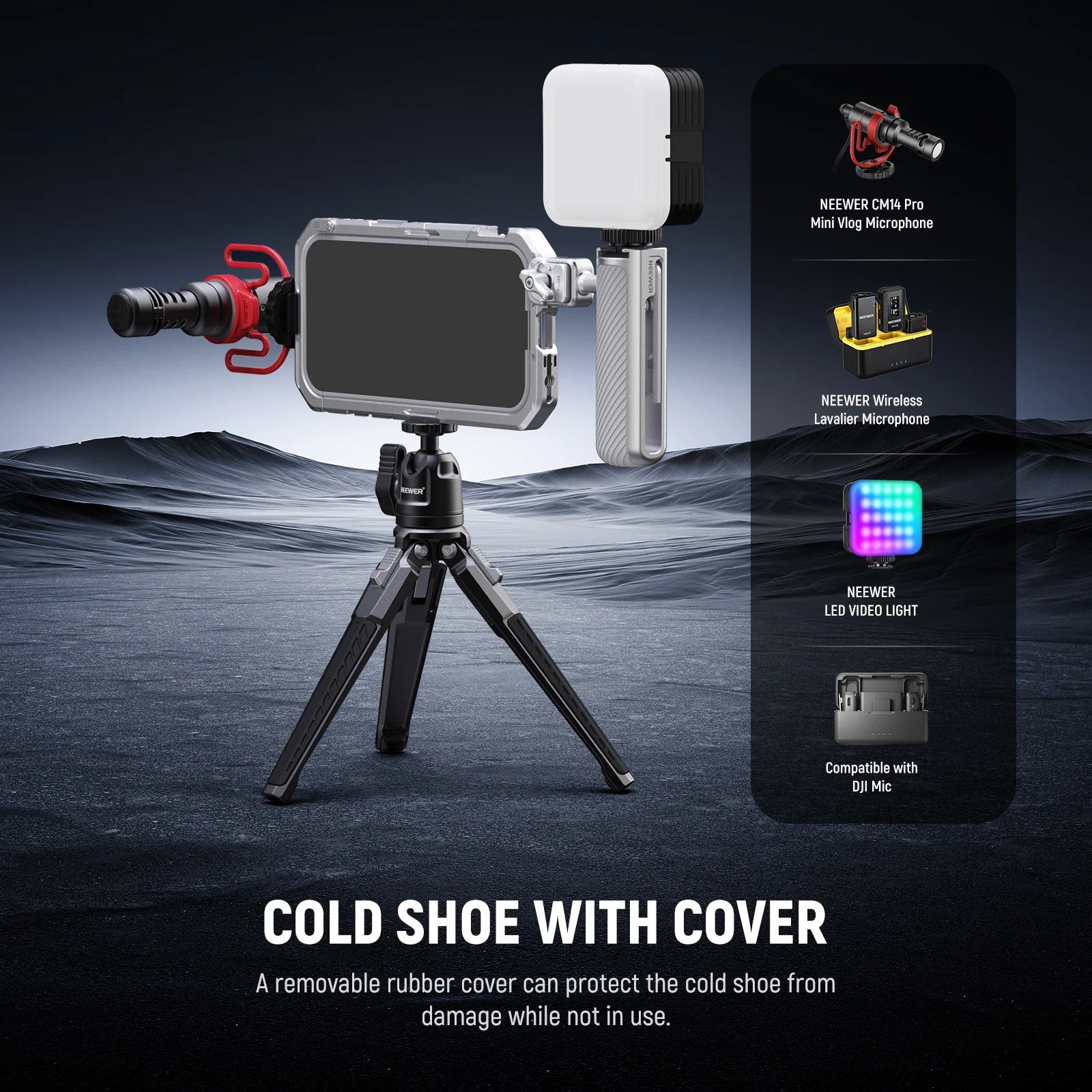 NEEWER PA045 360° Rotation Quick Release Phone Cage Side Handle - Image 21