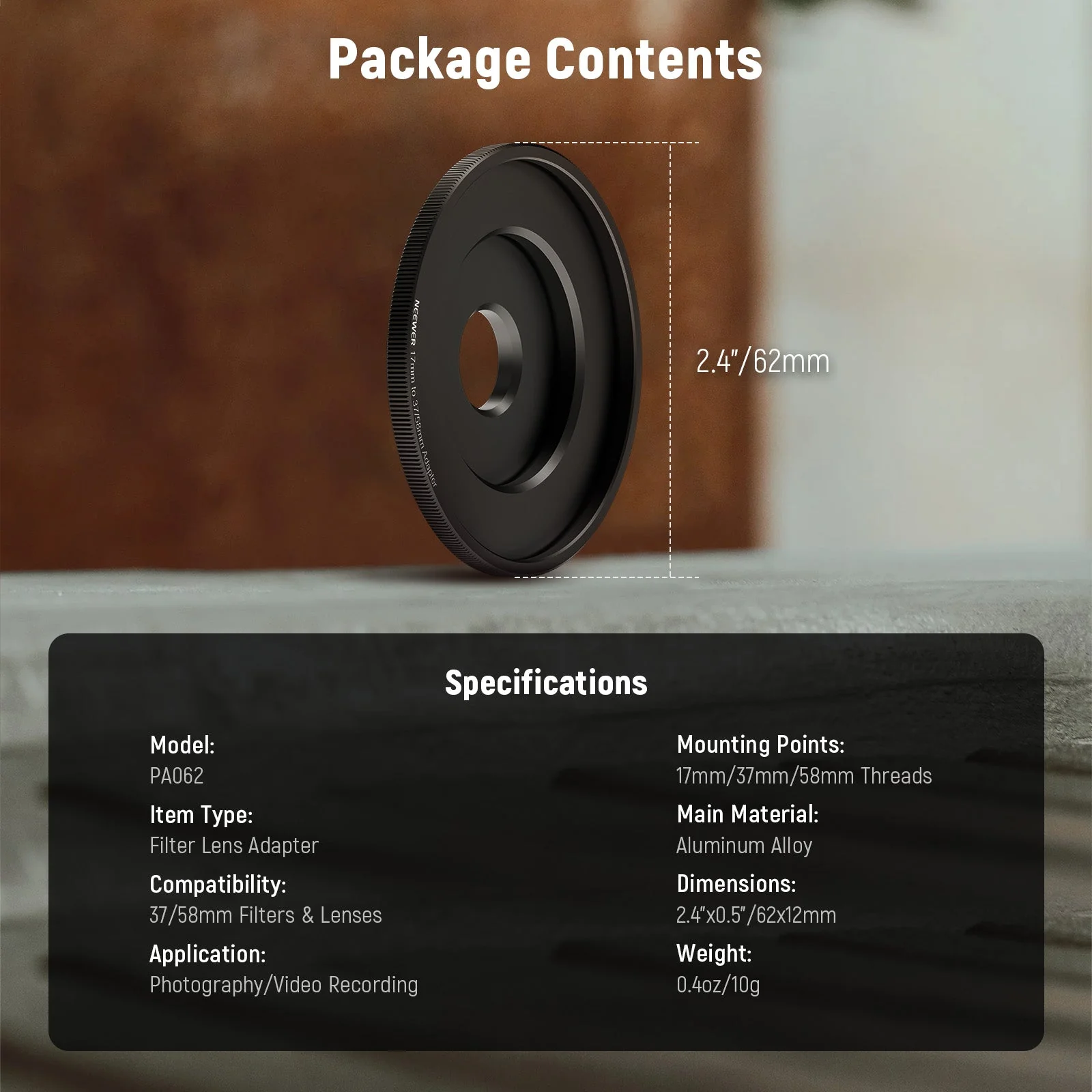 NEEWER PA061/PA062 Lens Filter Adapter Ring - Image 14