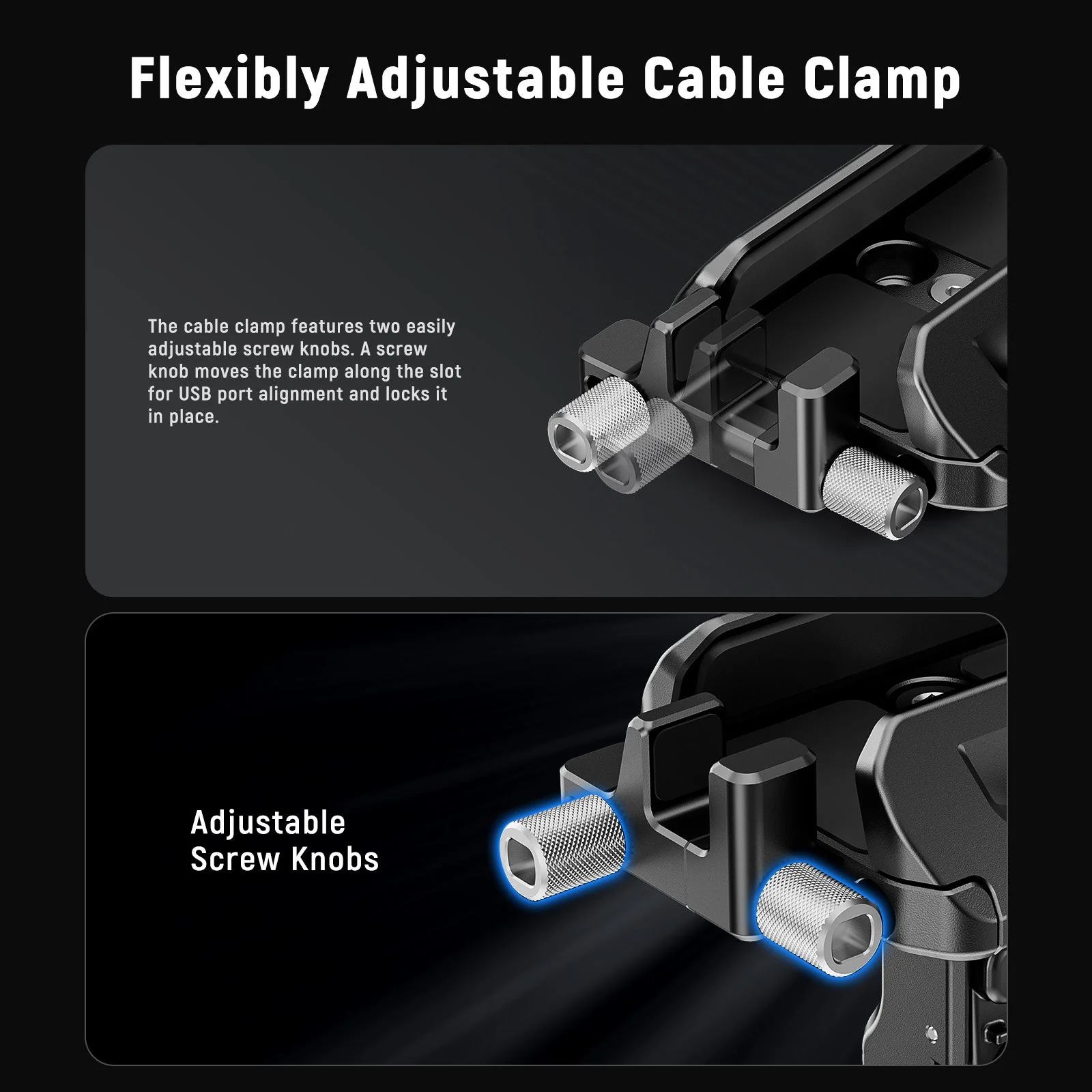 NEEWER PA065 40-65mm Quick Release SSD Holder for Phone Cage - Image 4