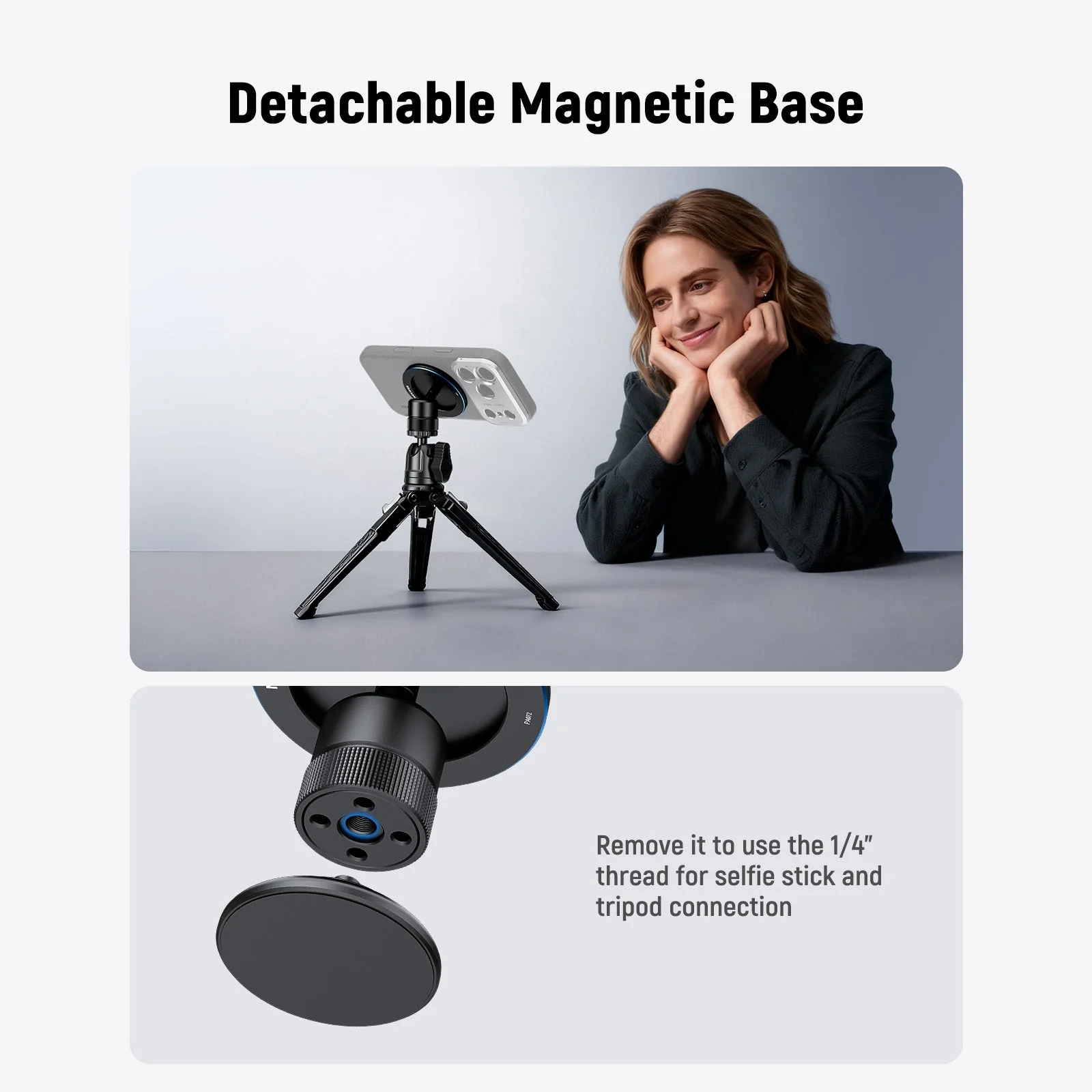 NEEWER PA072 Magnetic Phone Tripod Mount - Image 5