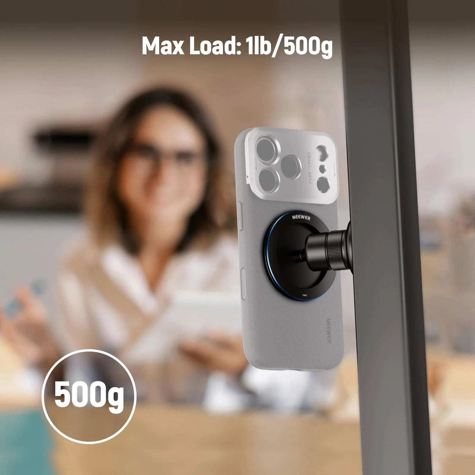 NEEWER PA072 Magnetic Phone Tripod Mount - Image 6