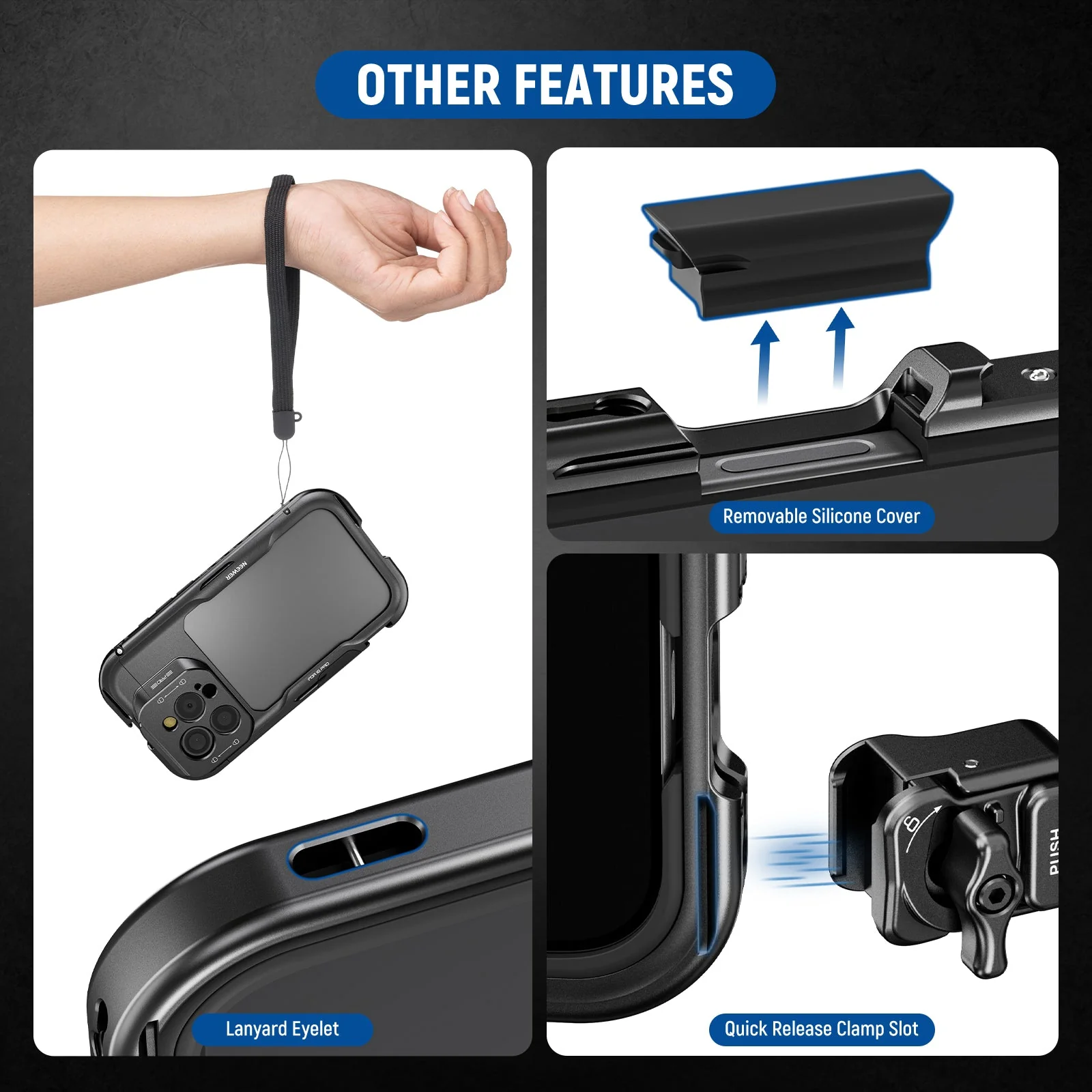NEEWER PA073/PA074 Phone Cage Compatible with iPhone 16 Pro/Pro Max - Image 8
