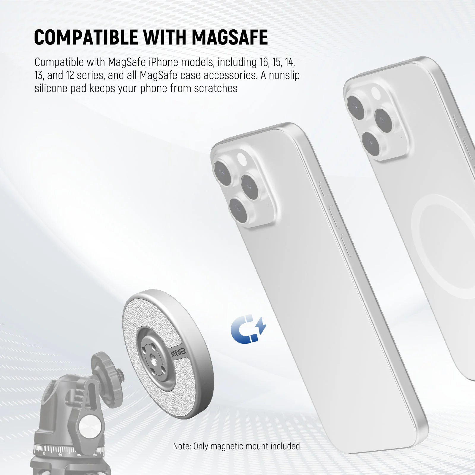 NEEWER PA080 Magnetic Phone Tripod Mount - Image 3