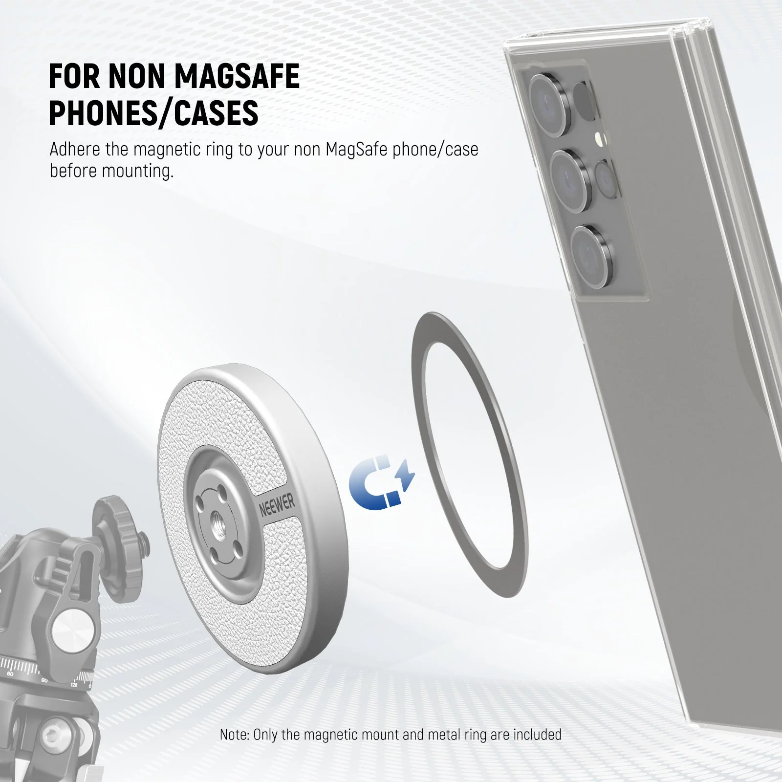 NEEWER PA080 Magnetic Phone Tripod Mount - Image 4