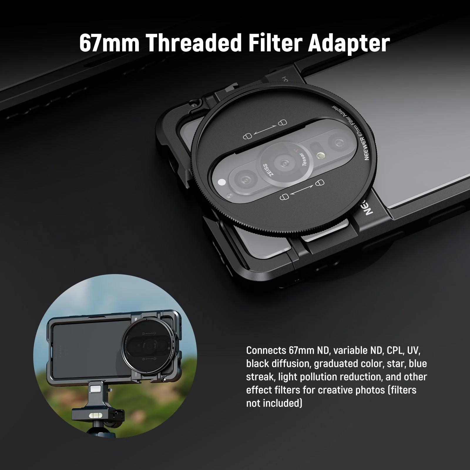 NEEWER PA086/PA087 Phone Cage Compatible with Sony Xperia PRO-I / Xperia 1 V - Image 4