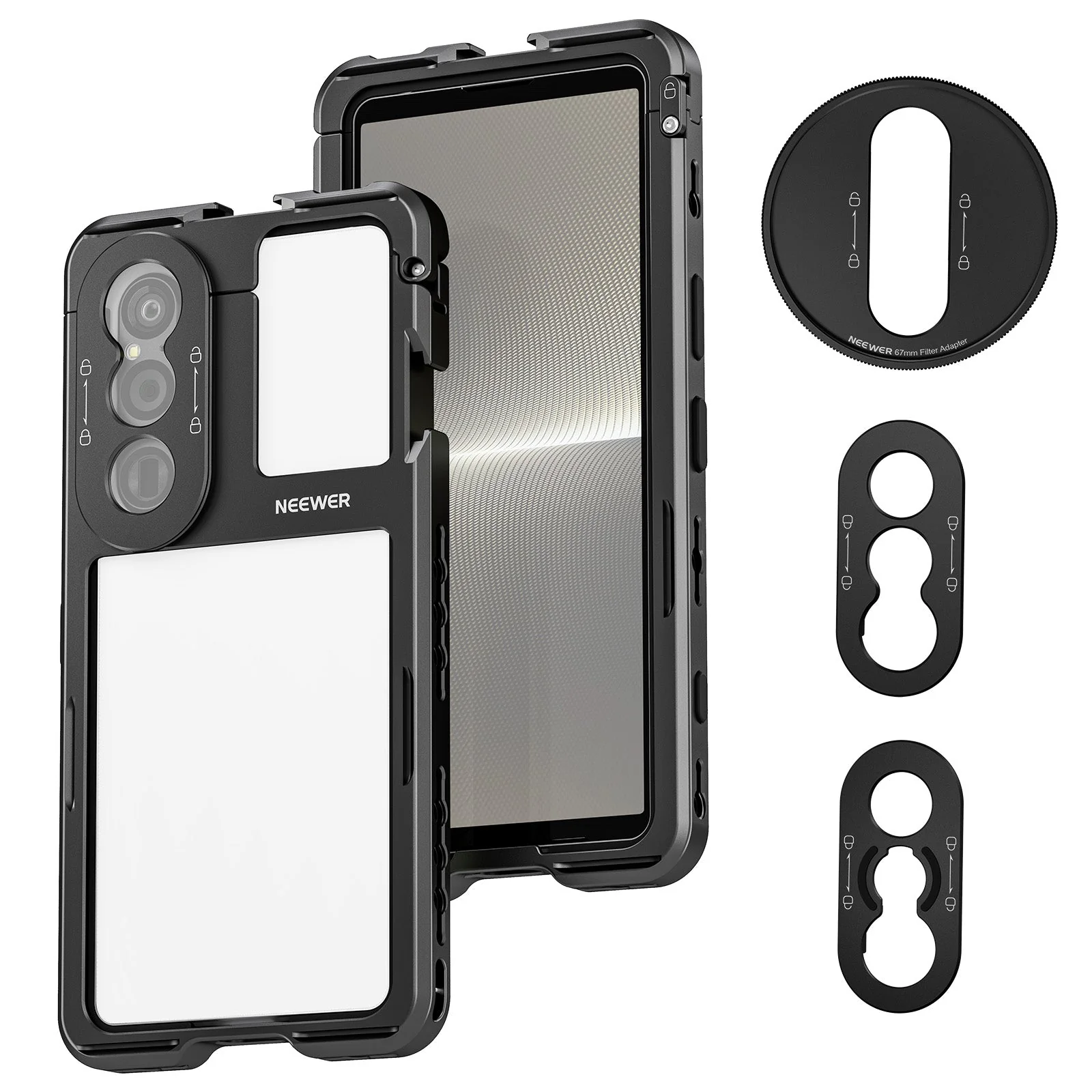 NEEWER PA086/PA087 Phone Cage Compatible with Sony Xperia PRO-I / Xperia 1 V - Image 8