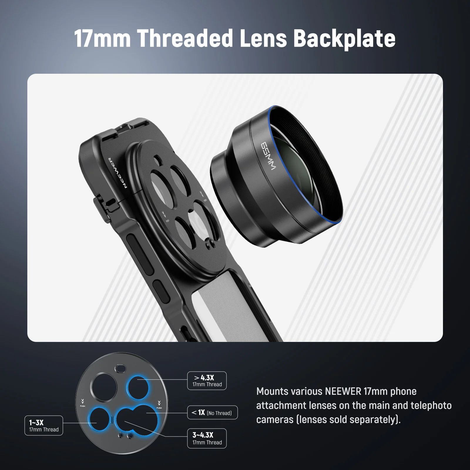NEEWER PA091 Phone Cage Kit Compatible with Xiaomi 15 Ultra - Image 3