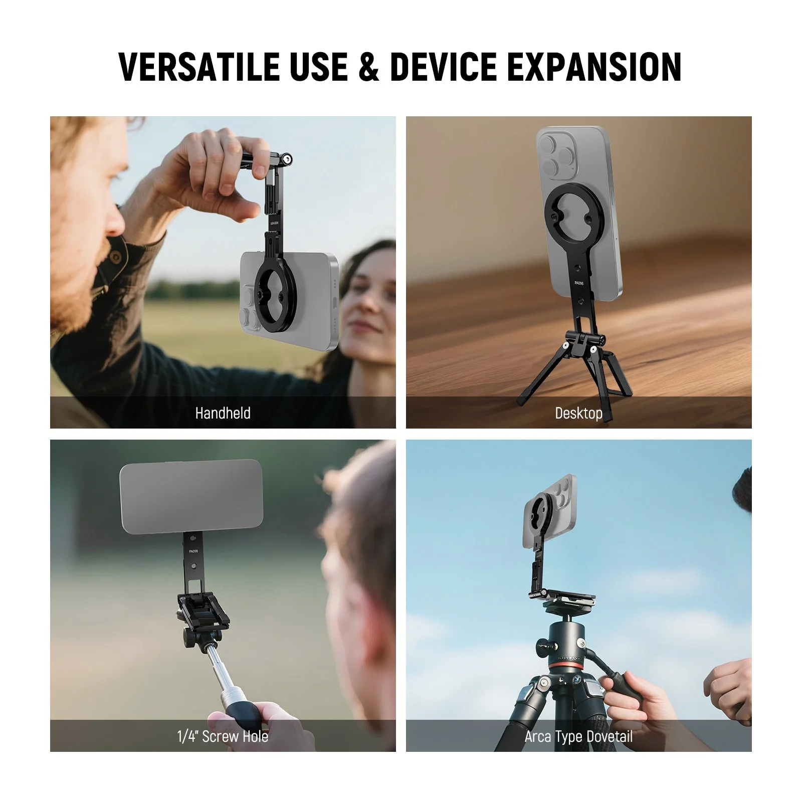 NEEWER PA098 Magnetic Phone Tripod Holder Stand - Image 5