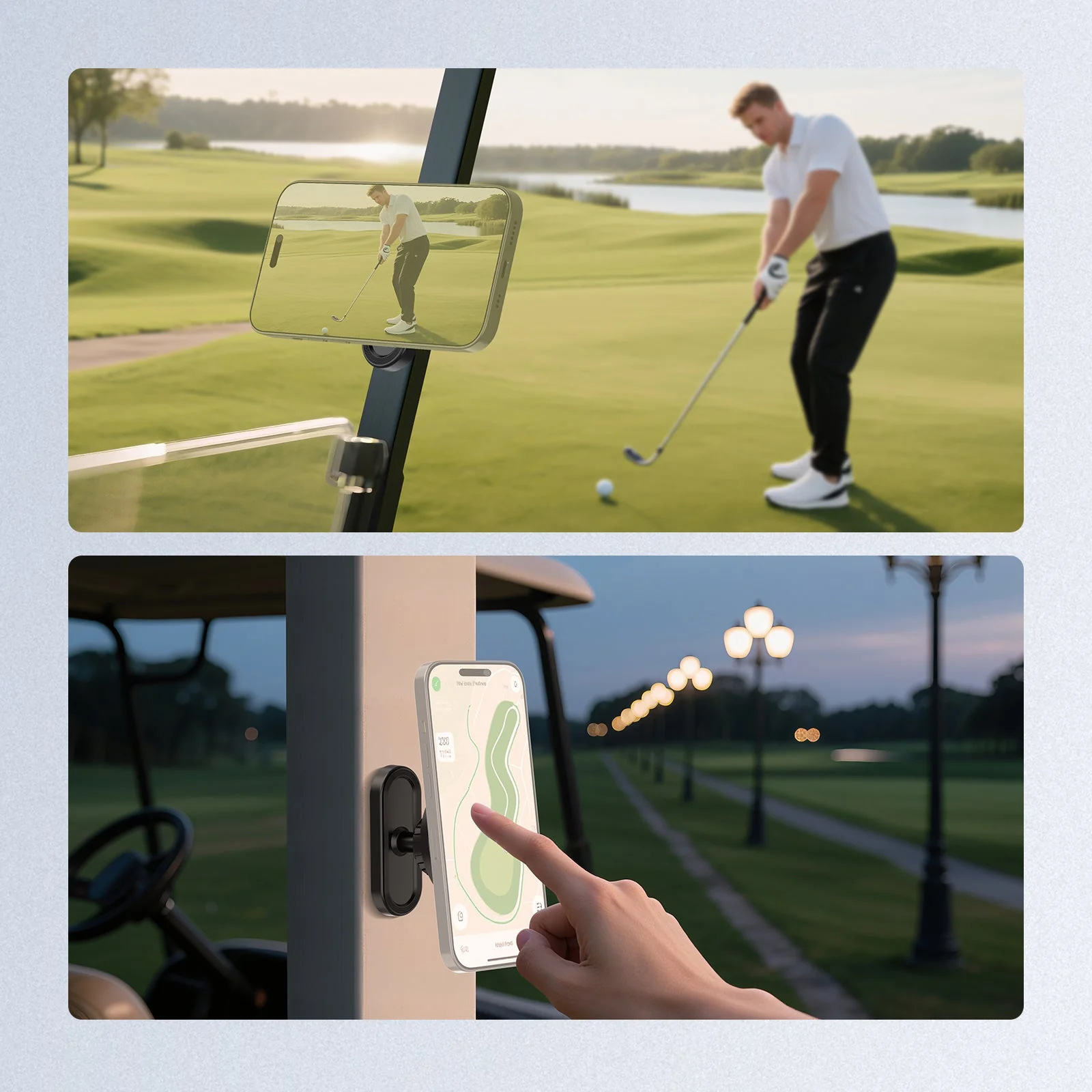 NEEWER PA099 Magnetic Golf Cart Phone Holder Mount - Image 7