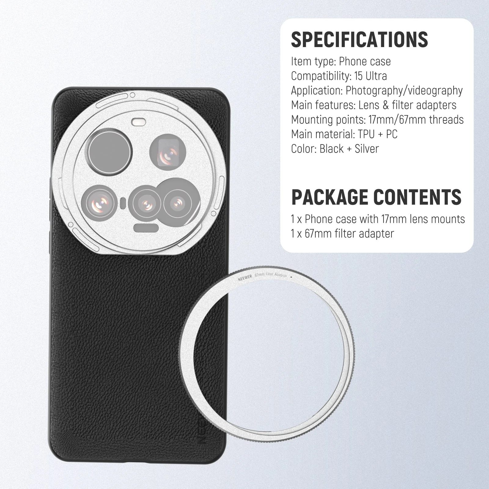 NEEWER PA101 Protective Phone Case For Xiaomi 15 Ultra - Image 8