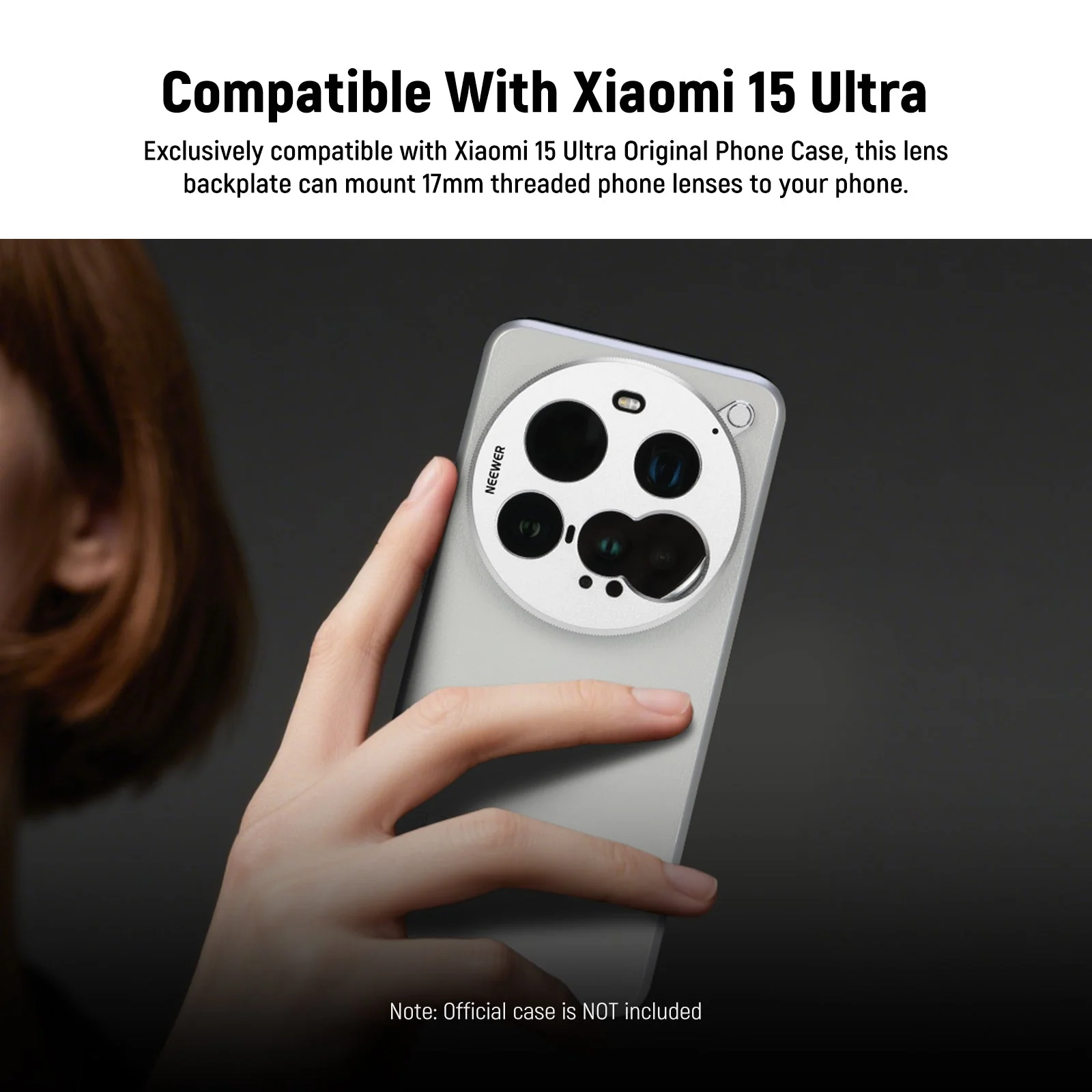NEEWER PA111 Lens Backplate for Xiaomi 15 Ultra Original Phone Case - Image 14