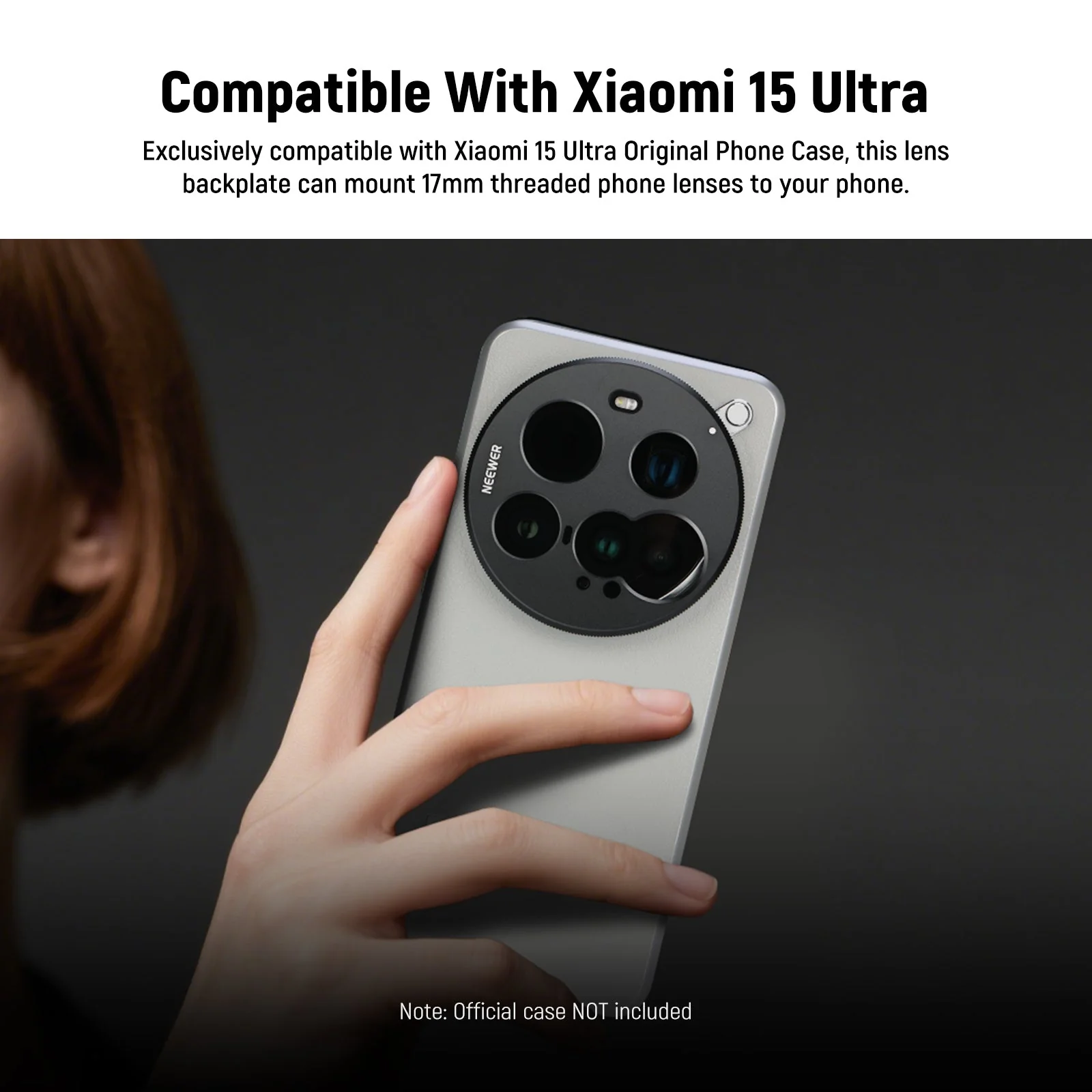 NEEWER PA111 Lens Backplate for Xiaomi 15 Ultra Original Phone Case - Image 7