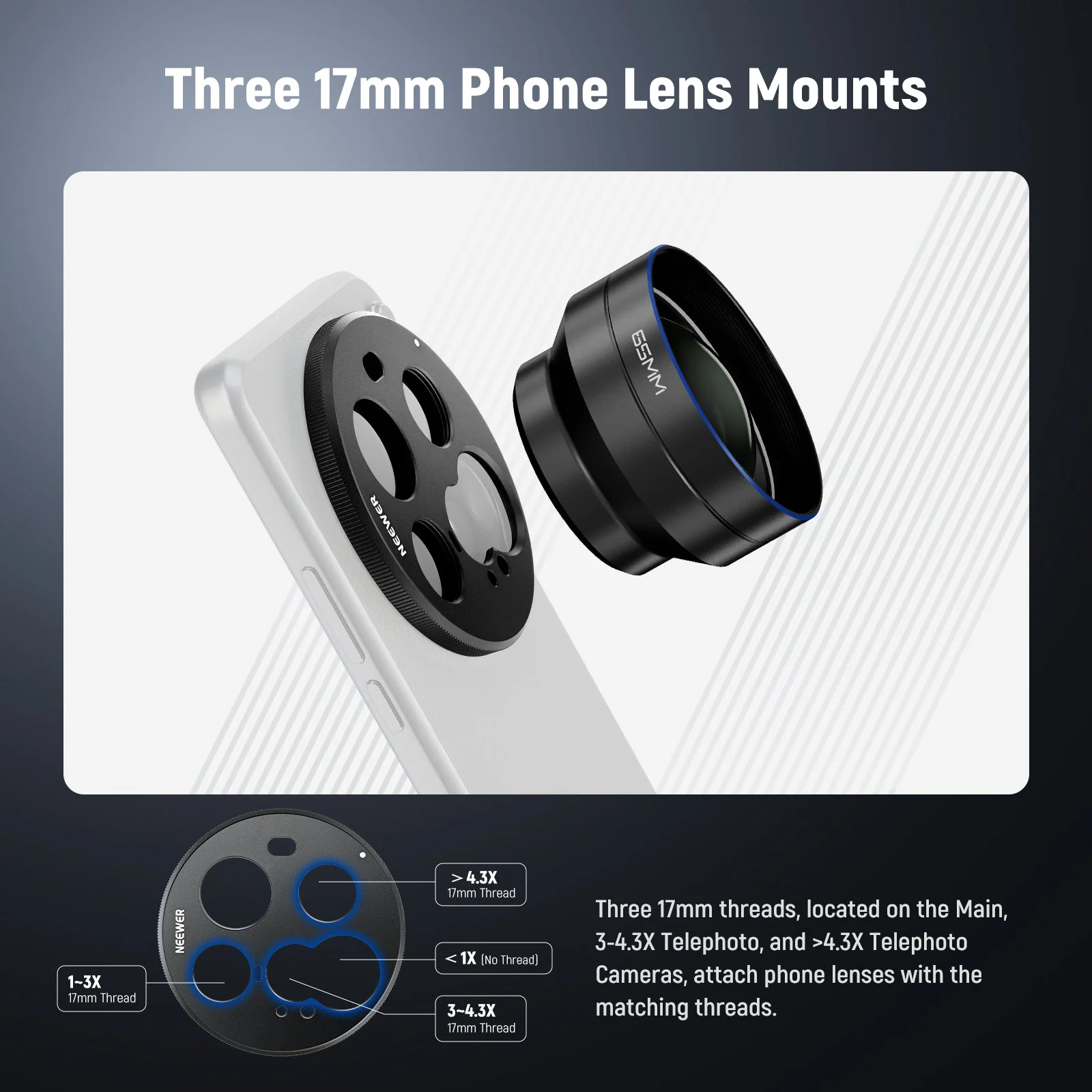 NEEWER PA111 Lens Backplate for Xiaomi 15 Ultra Original Phone Case - Image 8