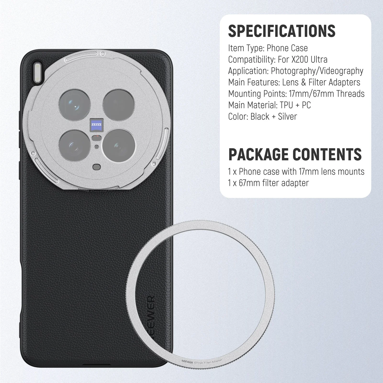 NEEWER PA114/PA115 Phone Case For Vivo X200 Ultra/Pro - Image 16