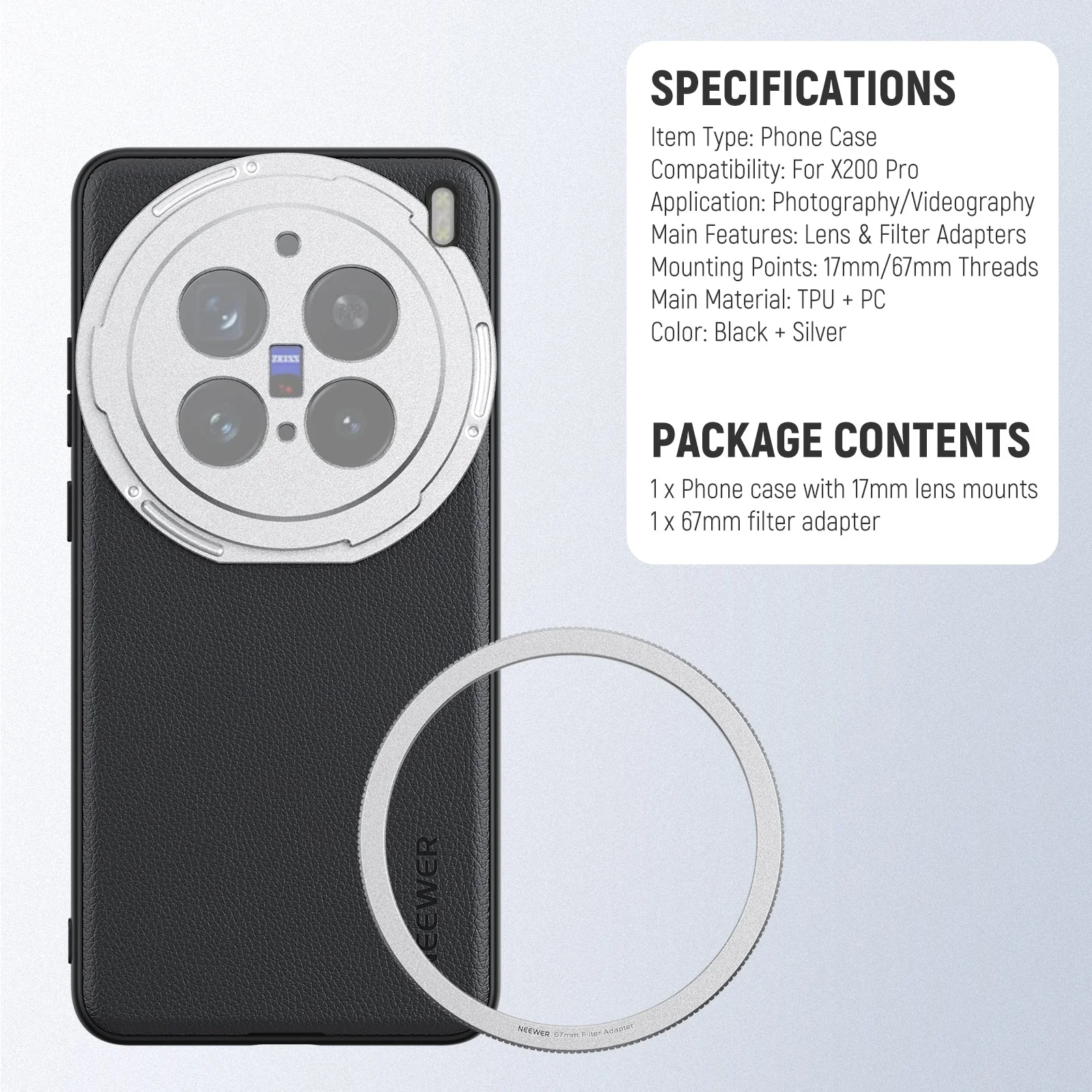 NEEWER PA114/PA115 Phone Case For Vivo X200 Ultra/Pro - Image 8