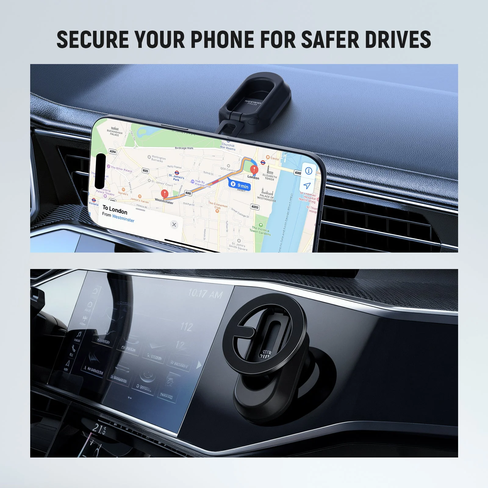 NEEWER PA118 Magnetic Car Phone Holder - Image 2
