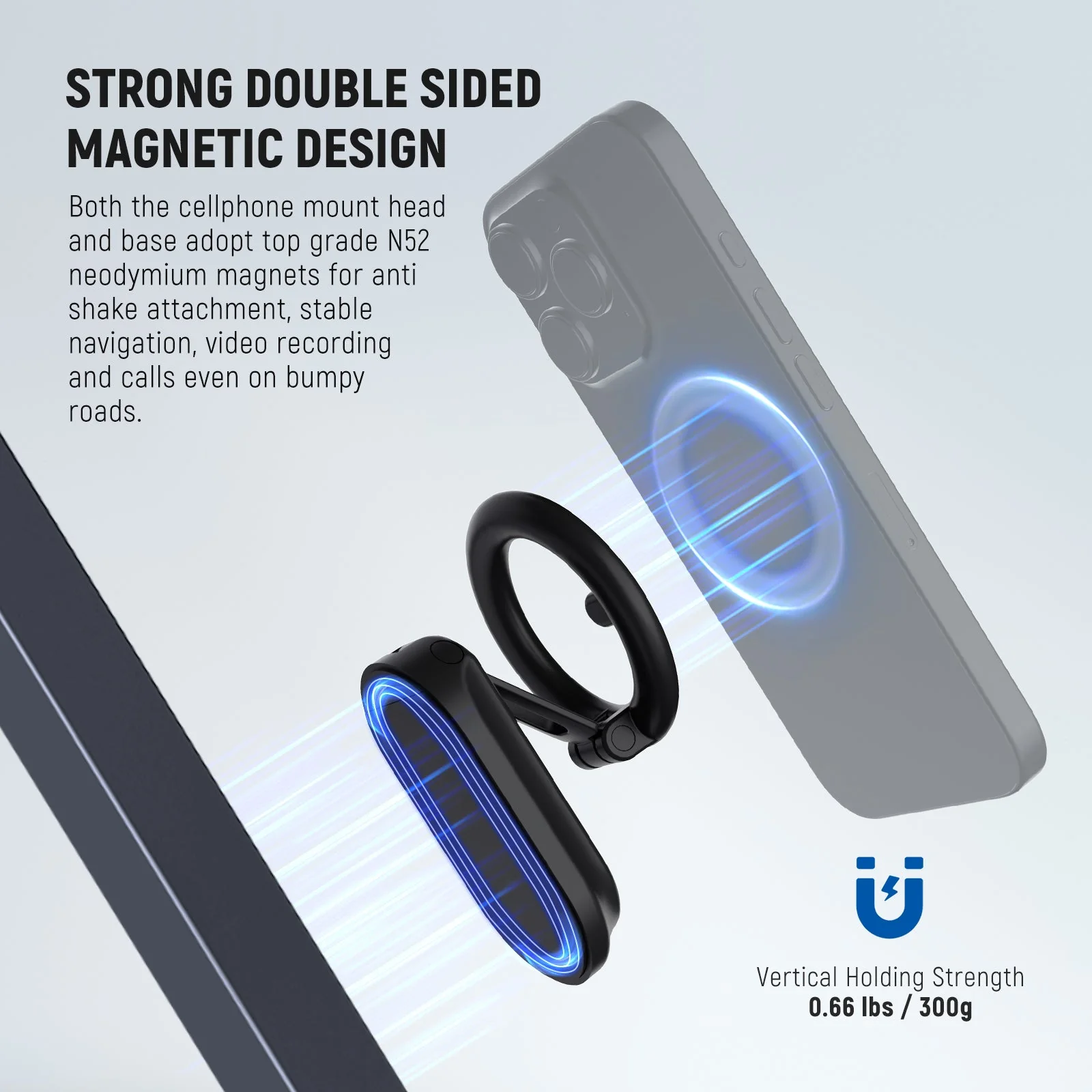 NEEWER PA118 Magnetic Car Phone Holder - Image 3