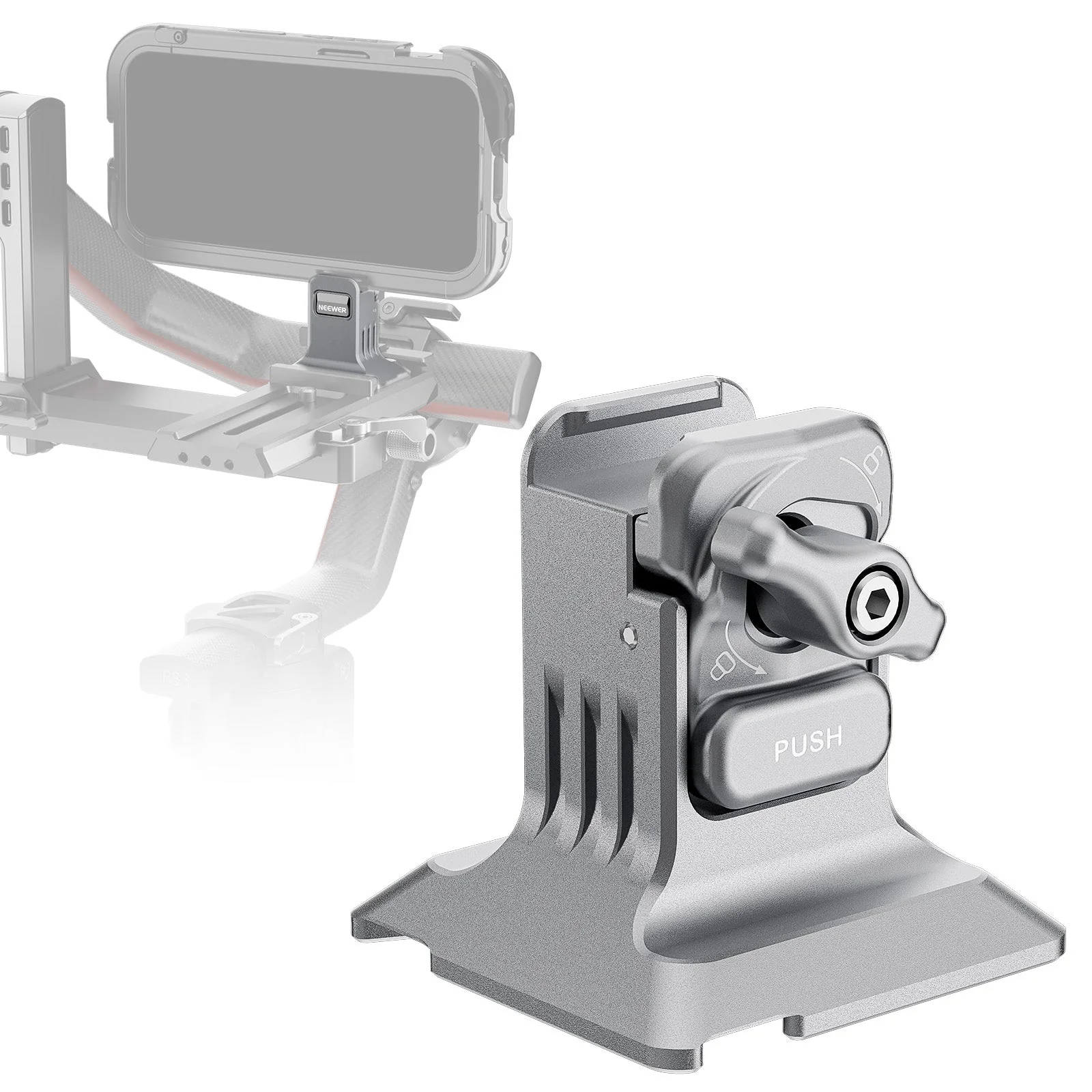 NEEWER PA124 Quick Release Phone Tripod Mount with Arca Type Base - Image 2