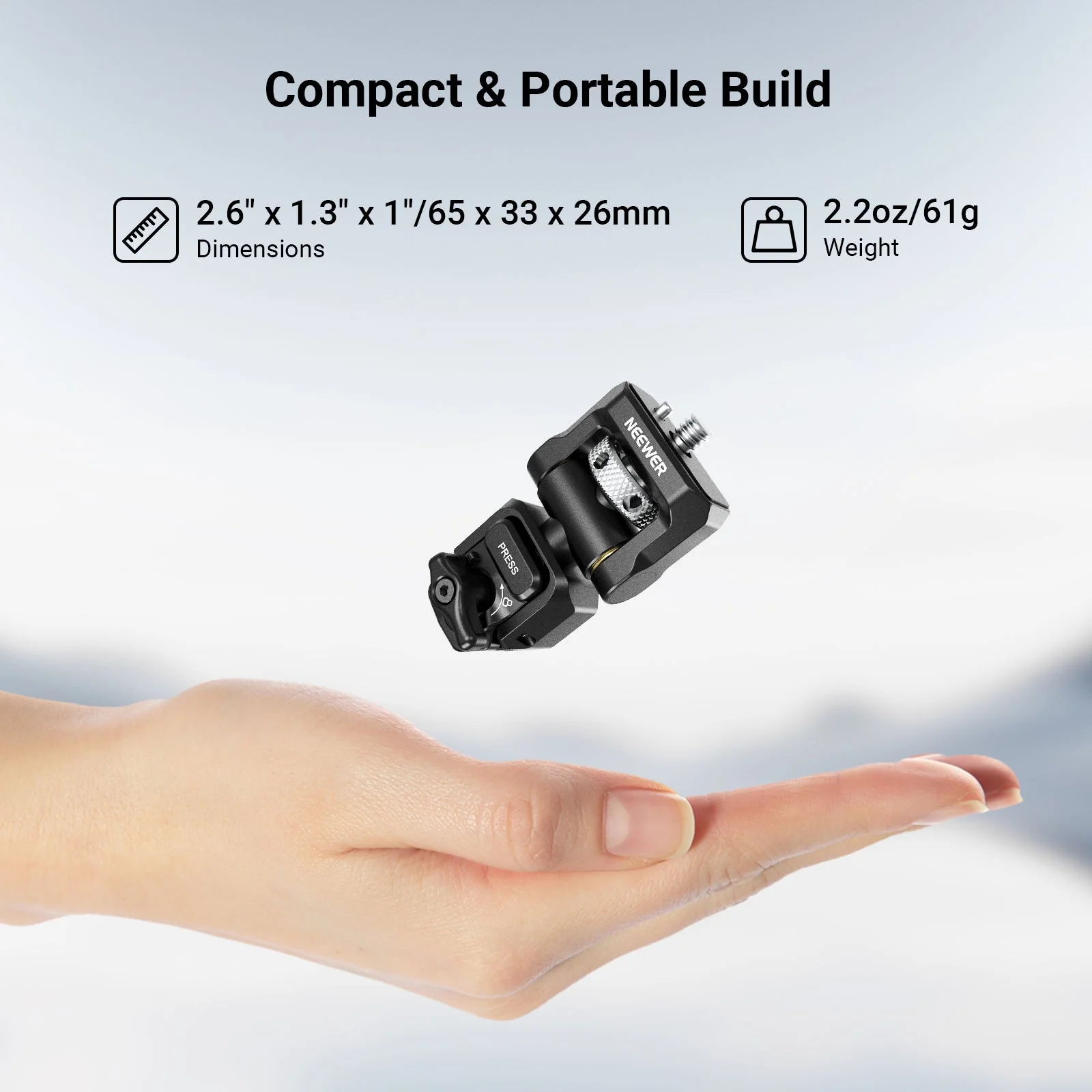 NEEWER PA127 Quick Release Monitor Mount for Phone Cage - Image 6