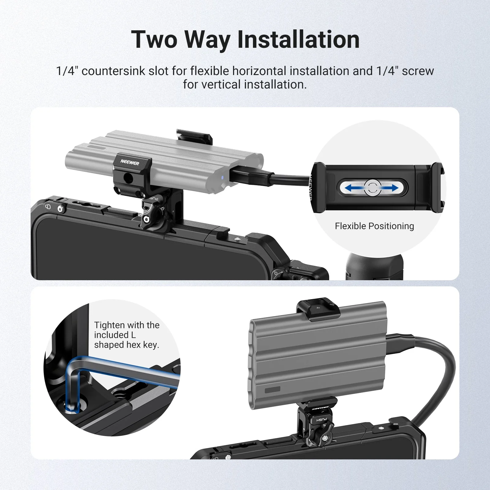 NEEWER PA129 Quick Release SSD Holder - Image 6