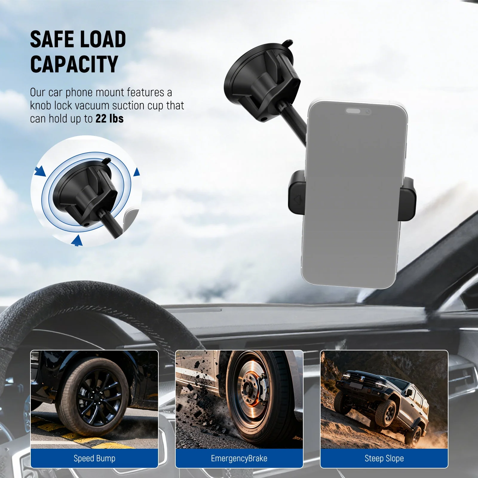 NEEWER PA136/PA137 Suction Cup Car Phone Holder - Image 15