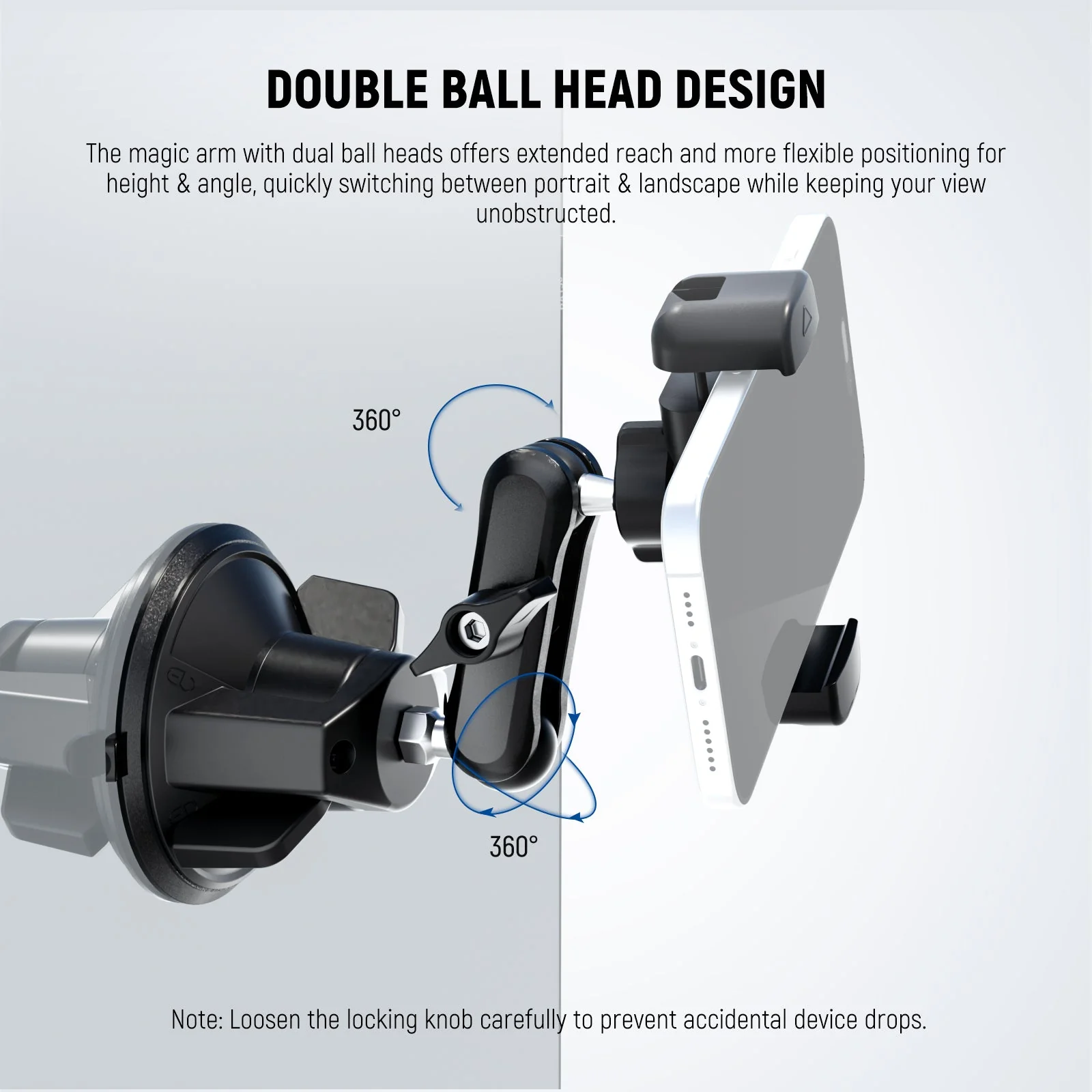 NEEWER PA136/PA137 Suction Cup Car Phone Holder - Image 3