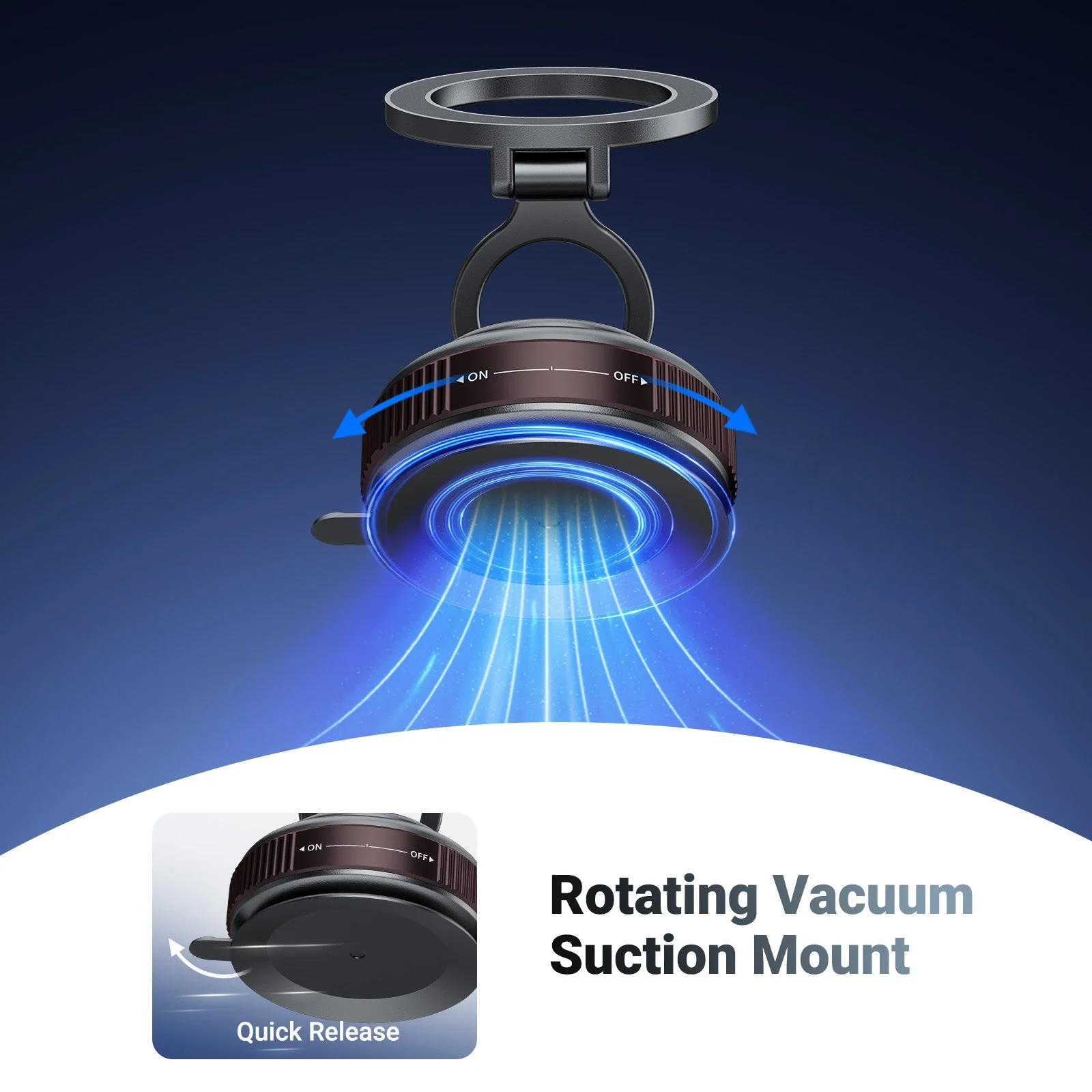 NEEWER PA138 Vacuum Suction Cup Mount with Magnetic Phone Holder - Image 2