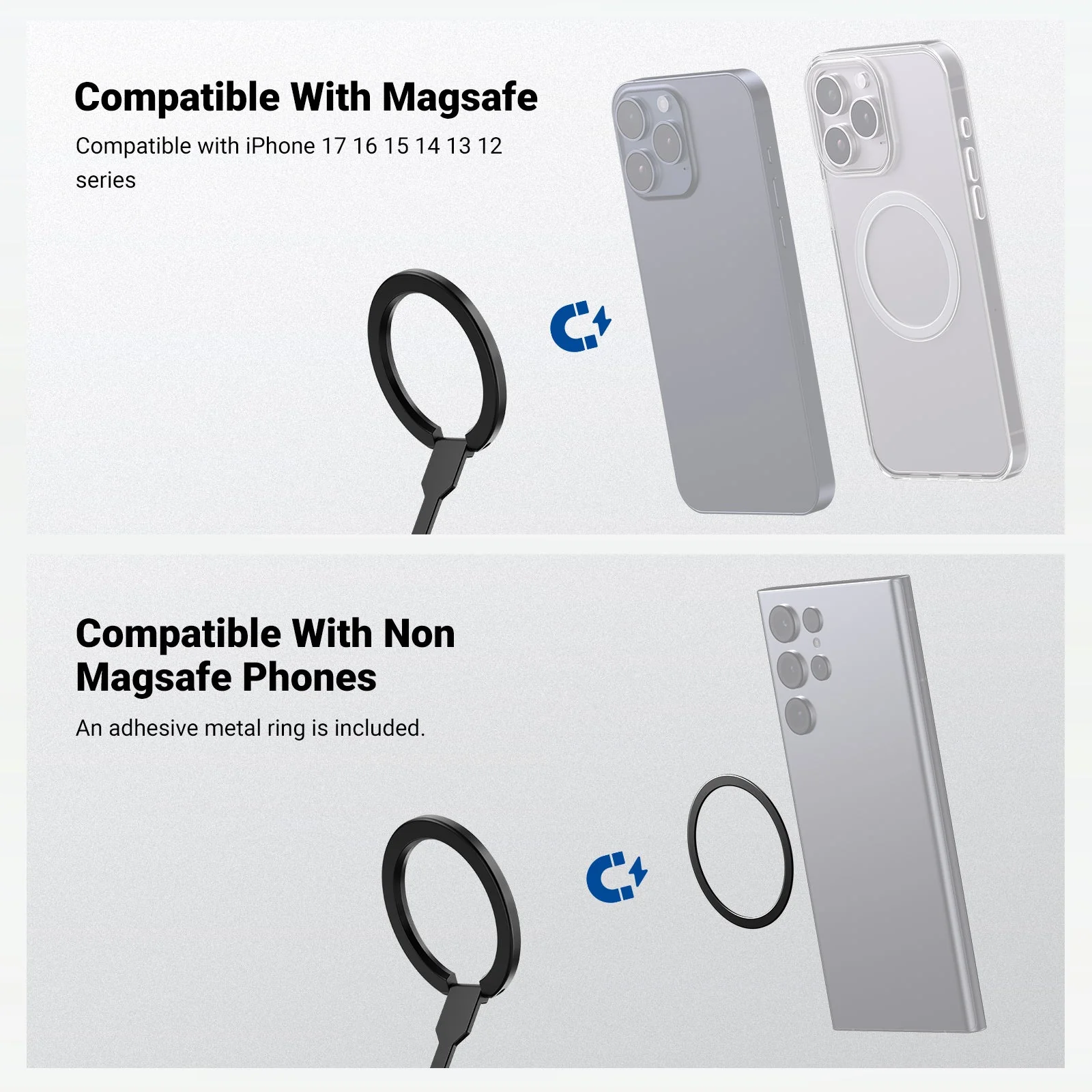 NEEWER PA140 Dual Side Magnetic Phone Ring Holder - Image 3