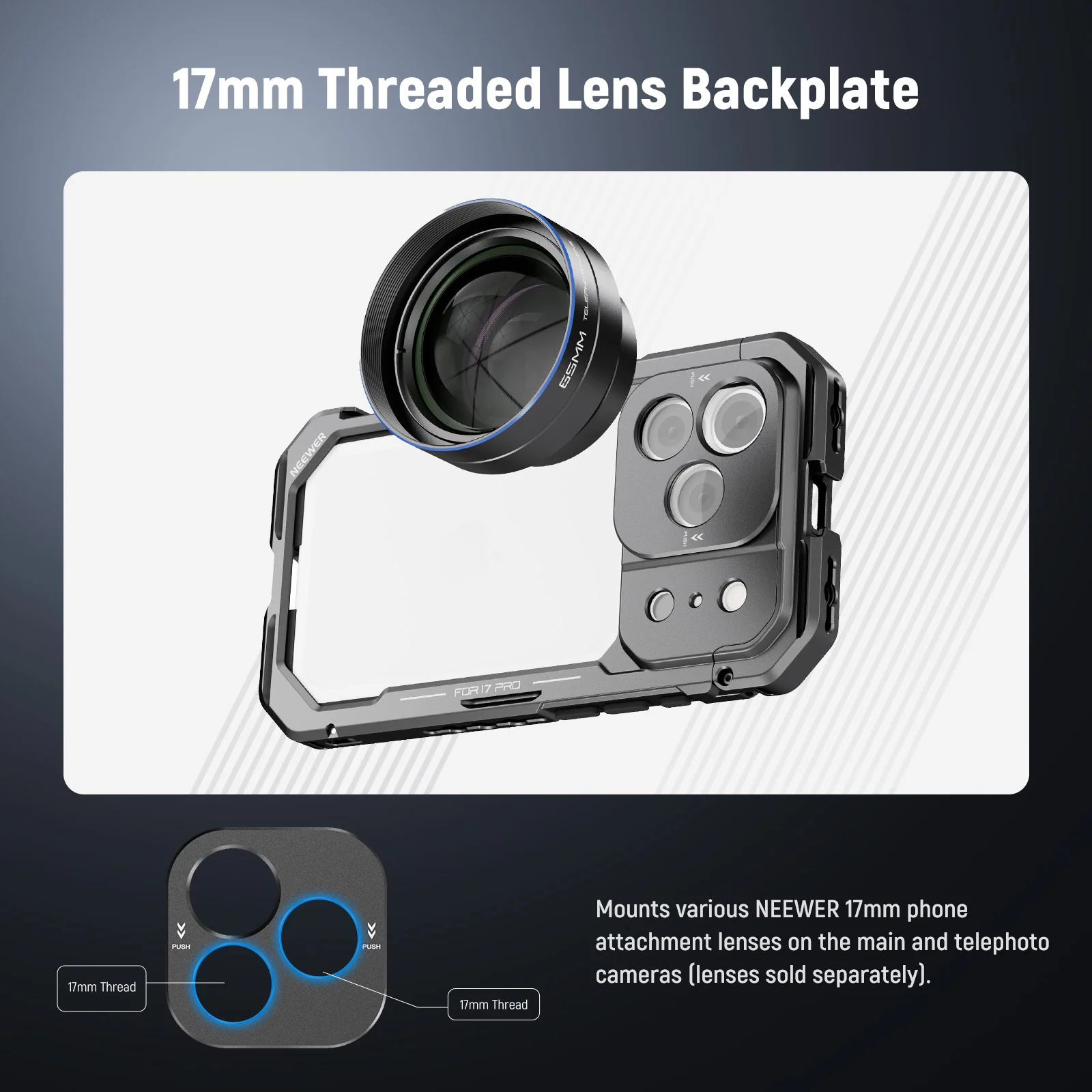 NEEWER PA143/PA144 Phone Cage Compatible with iPhone 17 Pro/Pro Max - Image 3