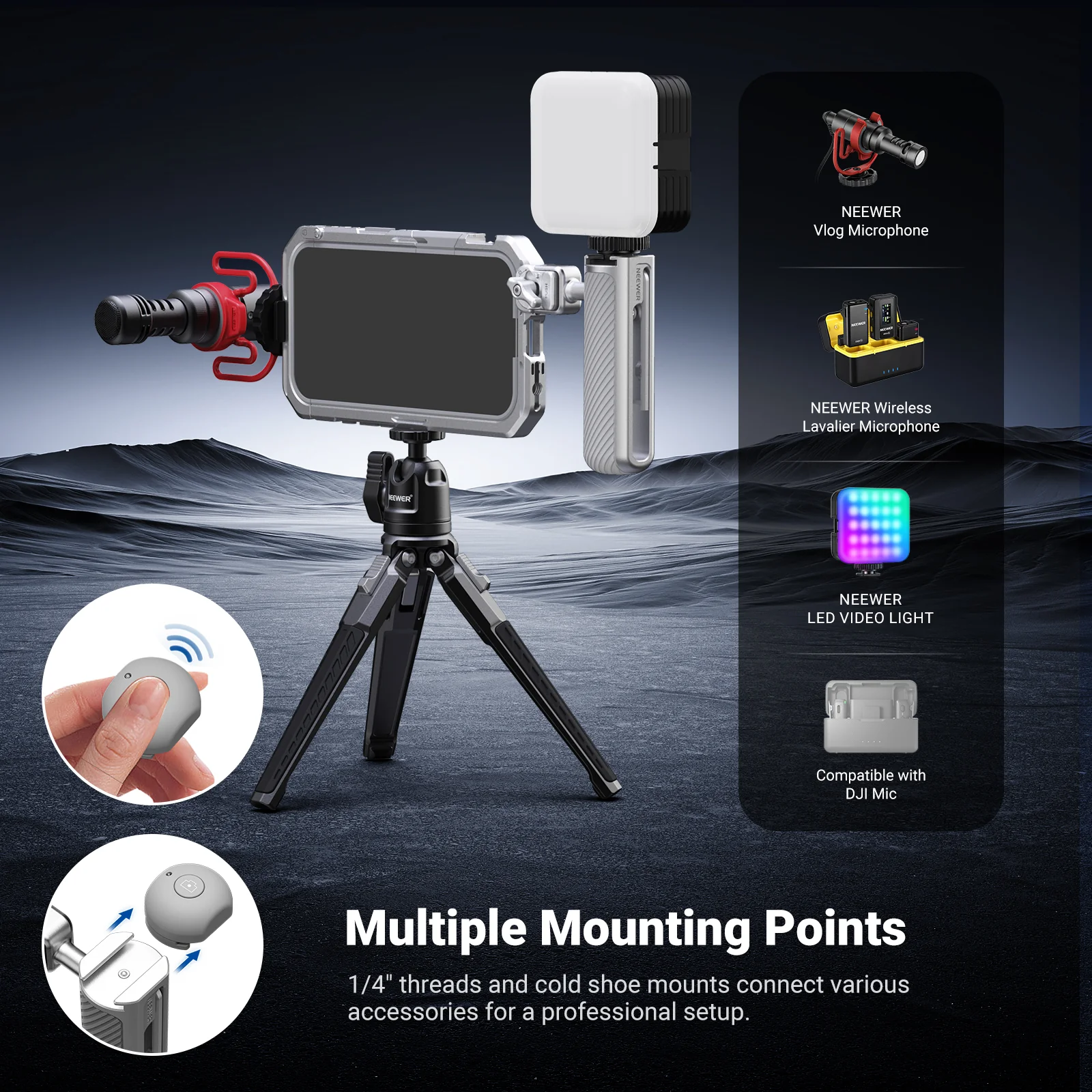 NEEWER PA143/PA144 Phone Cage Kit Compatible with iPhone 17 Pro/Pro Max - Image 16
