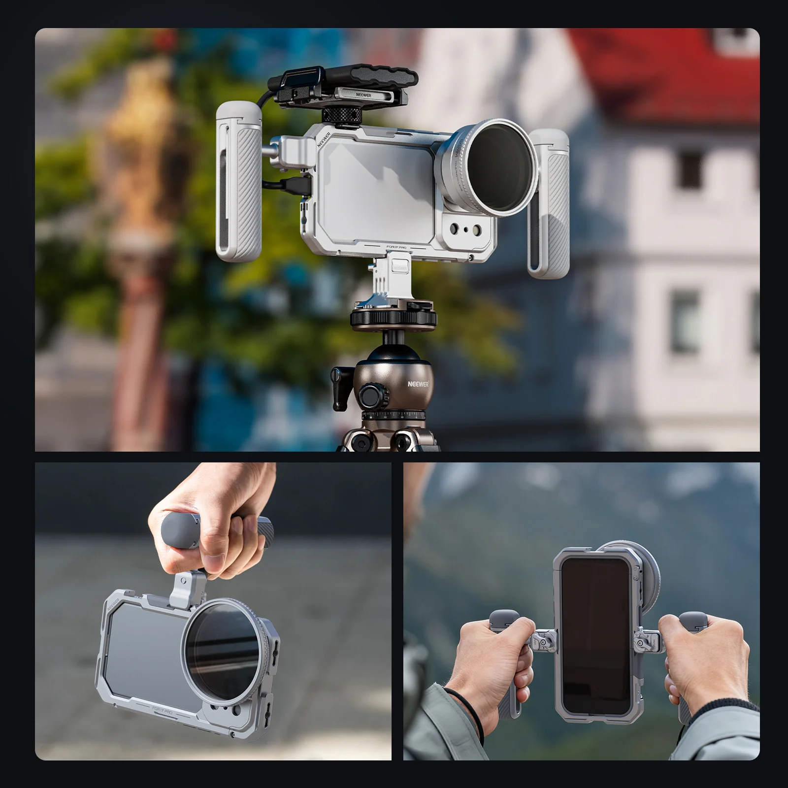 NEEWER PA143/PA144 Phone Cage Kit Compatible with iPhone 17 Pro/Pro Max - Image 17