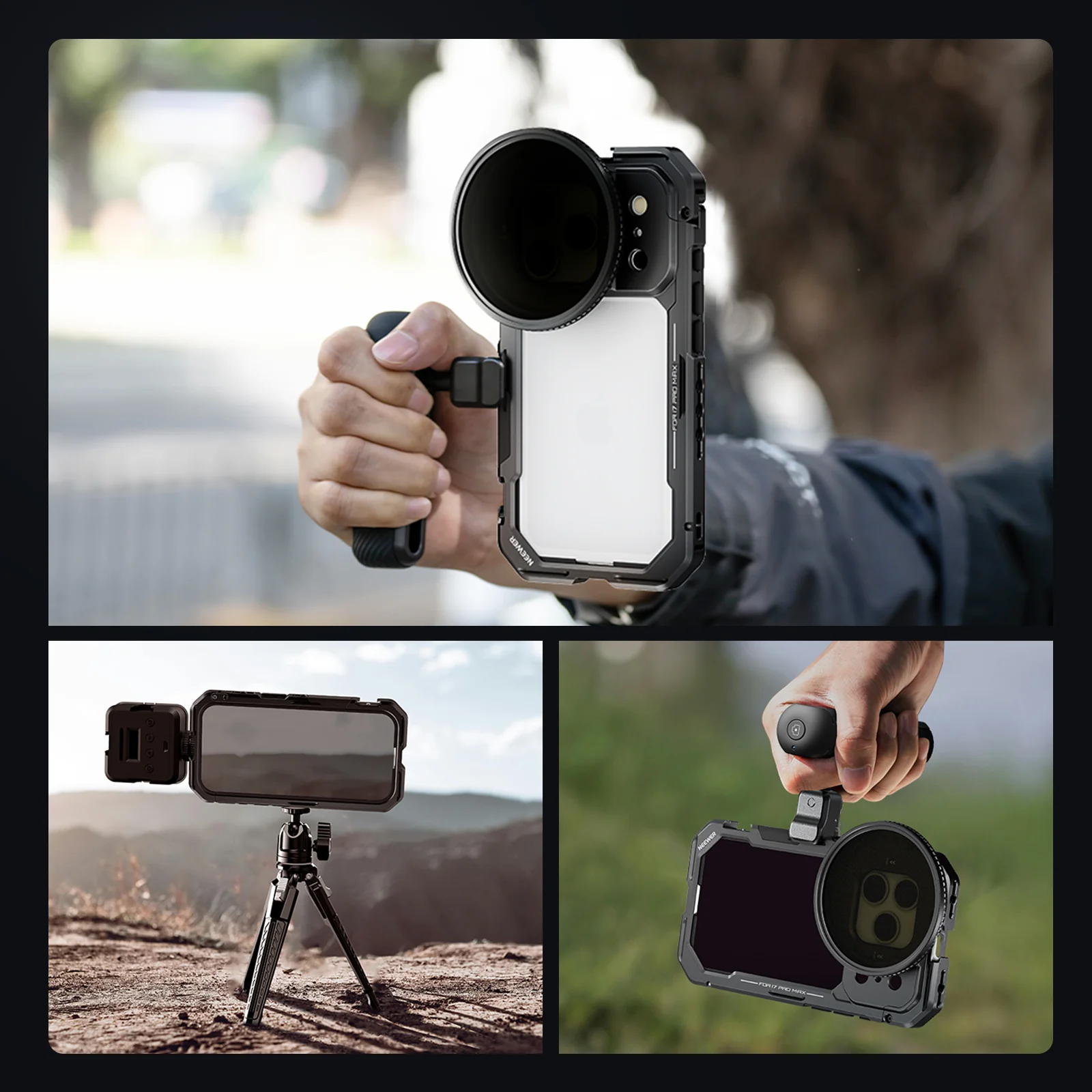 NEEWER PA143/PA144 Phone Cage Kit Compatible with iPhone 17 Pro/Pro Max - Image 26