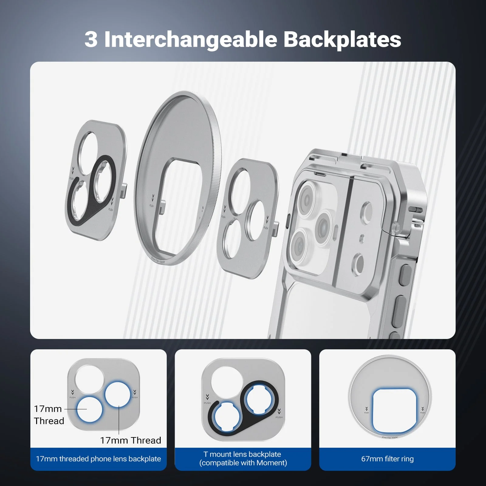 NEEWER PA143/PA144 Phone Cage Kit Compatible with iPhone 17 Pro/Pro Max - Image 4