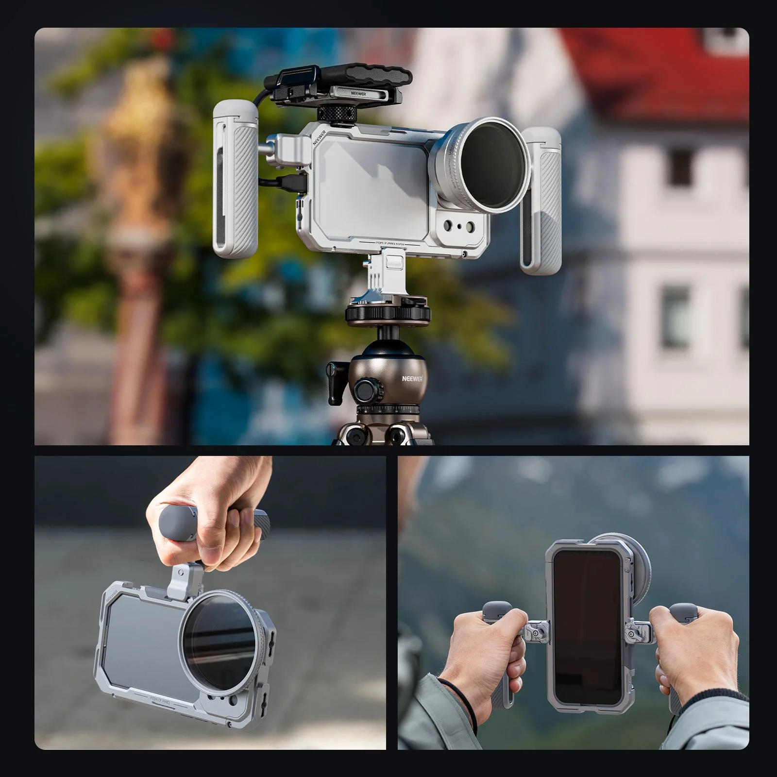 NEEWER PA143/PA144 Phone Cage Kit Compatible with iPhone 17 Pro/Pro Max - Image 8