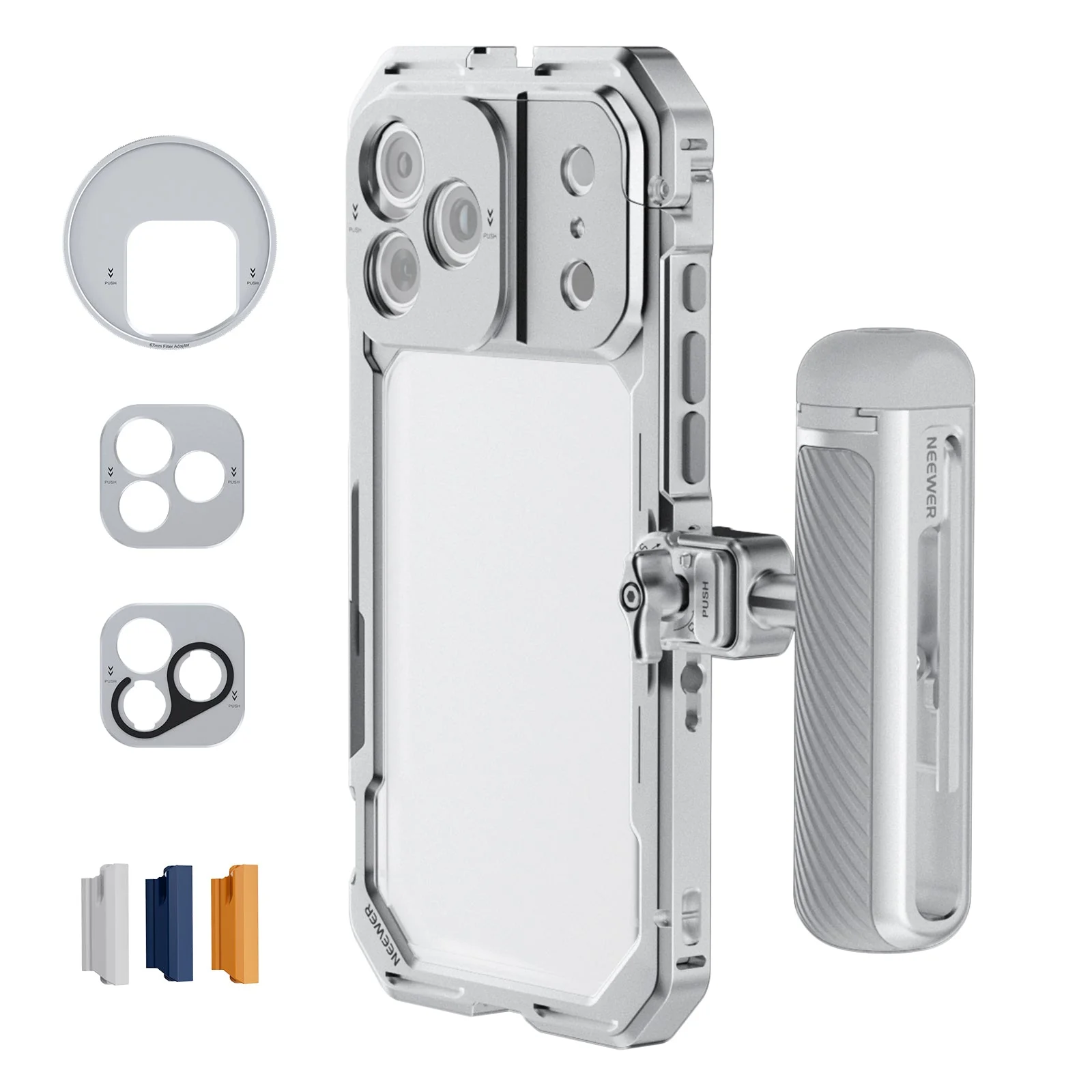 NEEWER PA143/PA144 Phone Cage Handle Kit Compatible with iPhone 17 Pro/Pro Max - Image 2