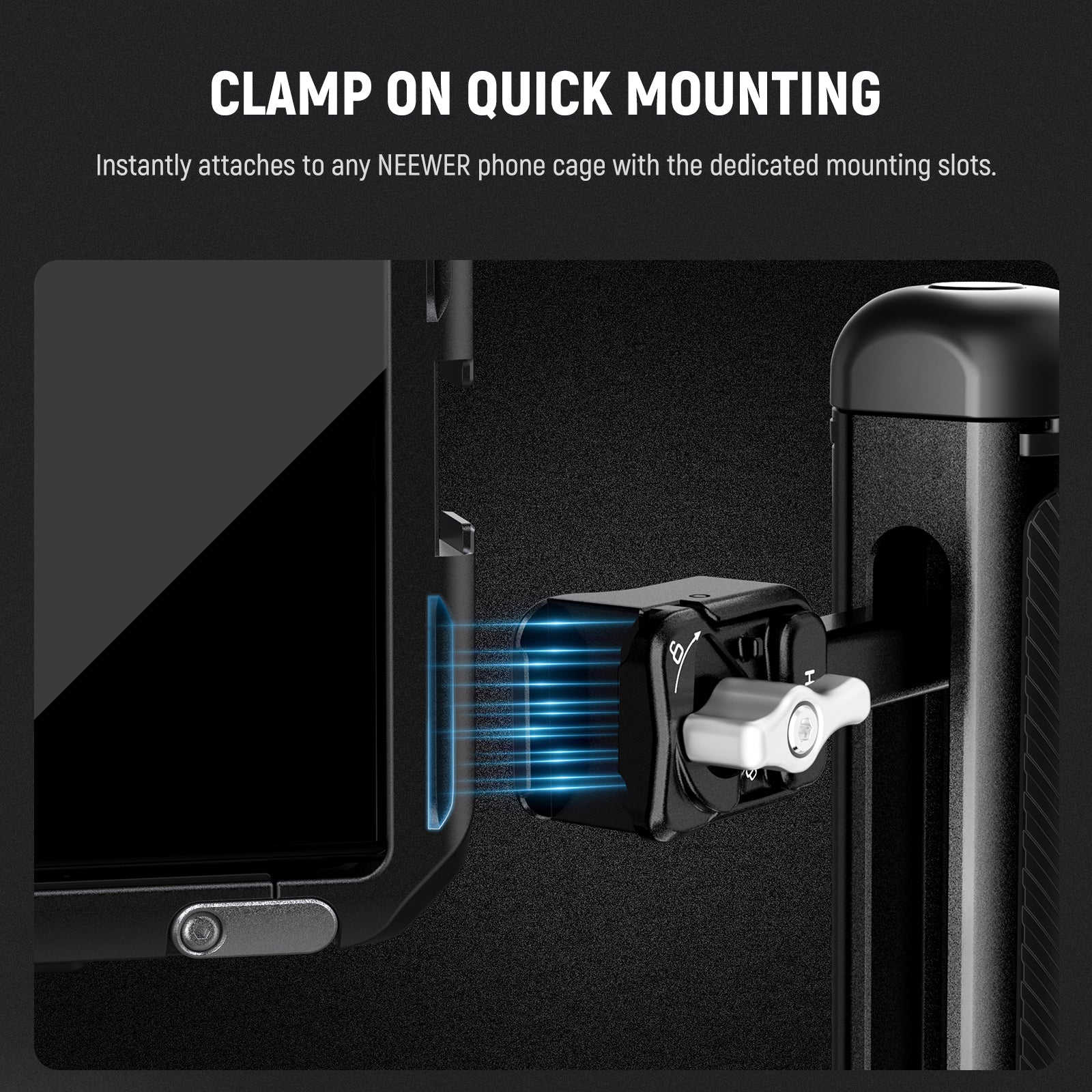 NEEWER PA145/PA145E Quick Release Phone Cage Side Handle - Image 16