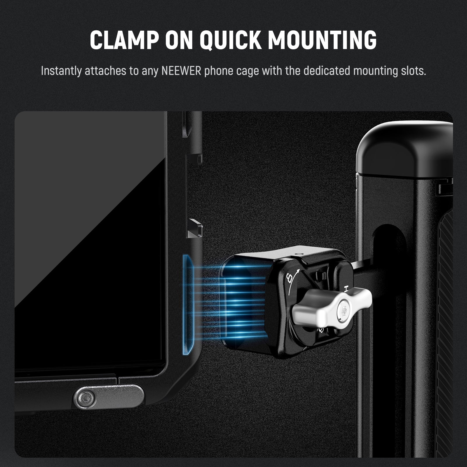 NEEWER PA145/PA145E Quick Release Phone Cage Side Handle - Image 3