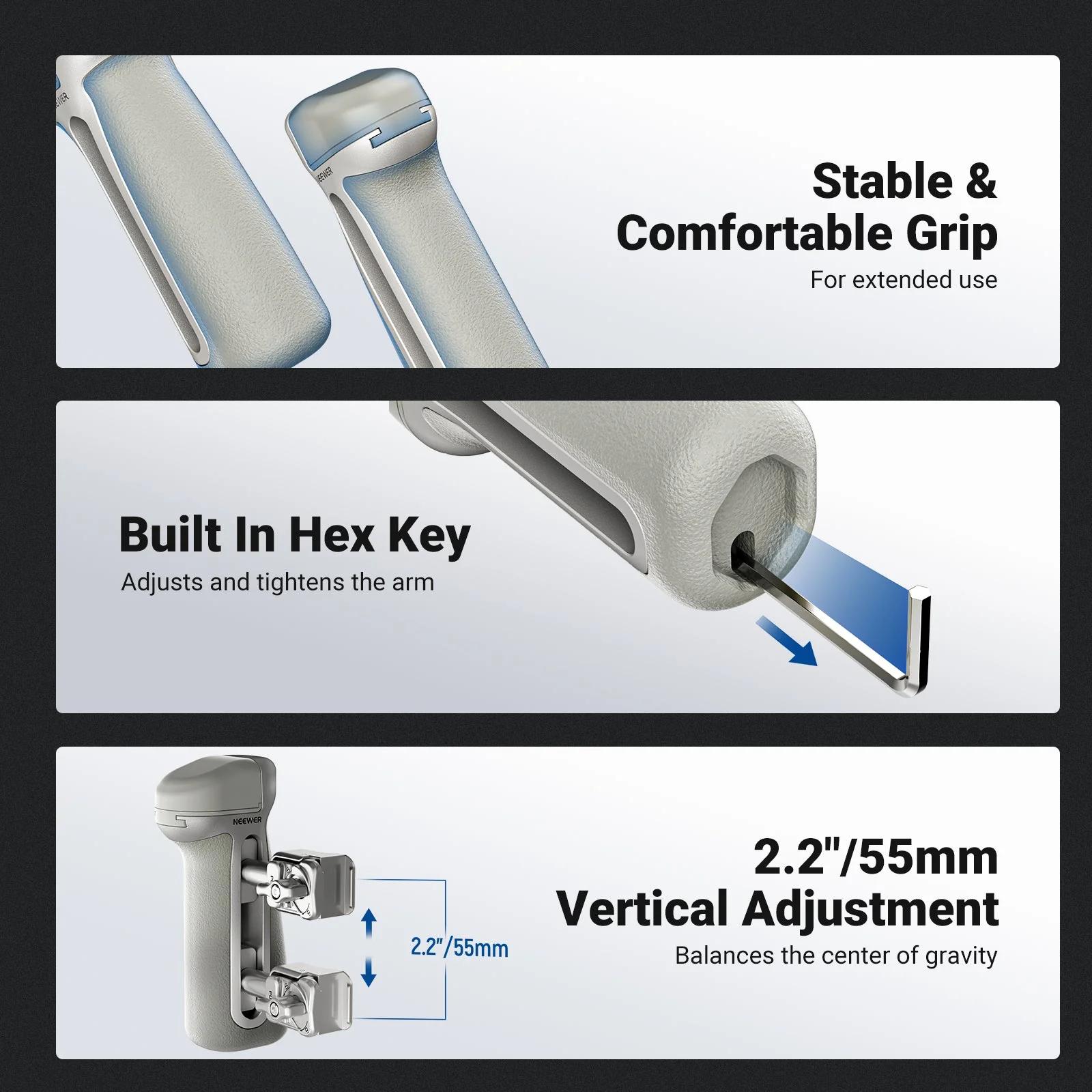NEEWER PA148 Quick Release Side Handle - Image 3