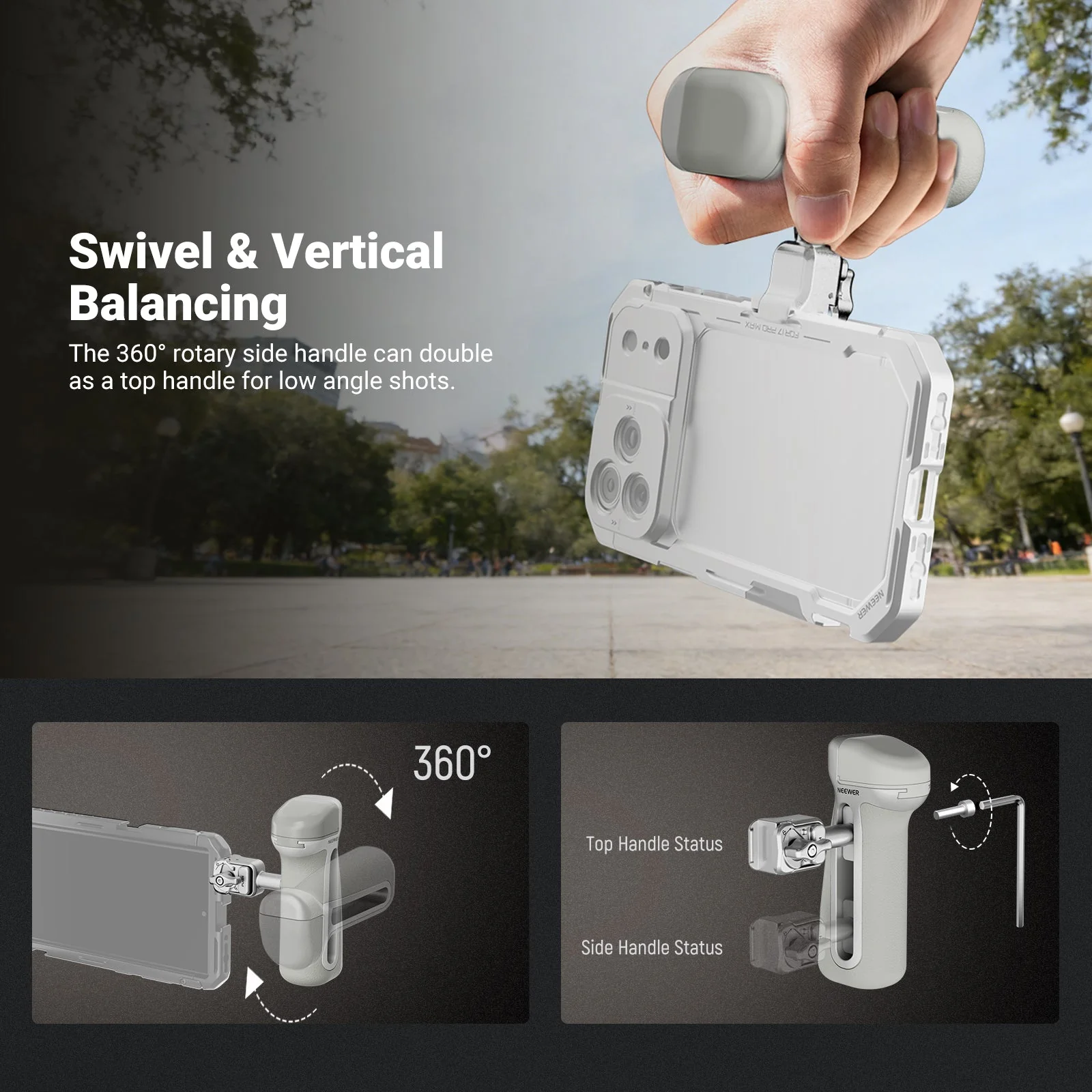 NEEWER PA148 Quick Release Side Handle - Image 5