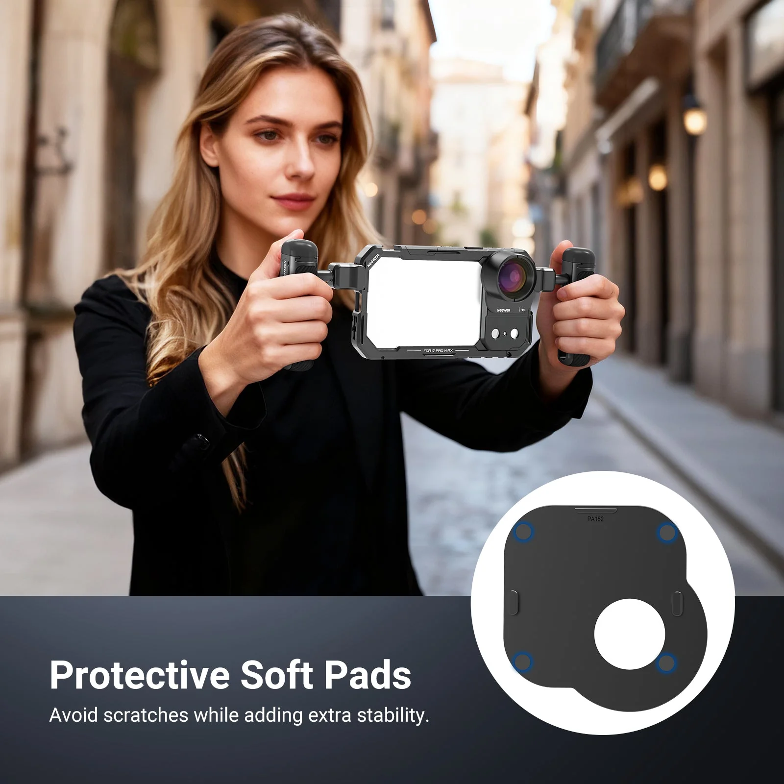 NEEWER PA152 37mm Filter Lens Backplate for iPhone 17 Pro/Pro Max Phone Cage - Image 6