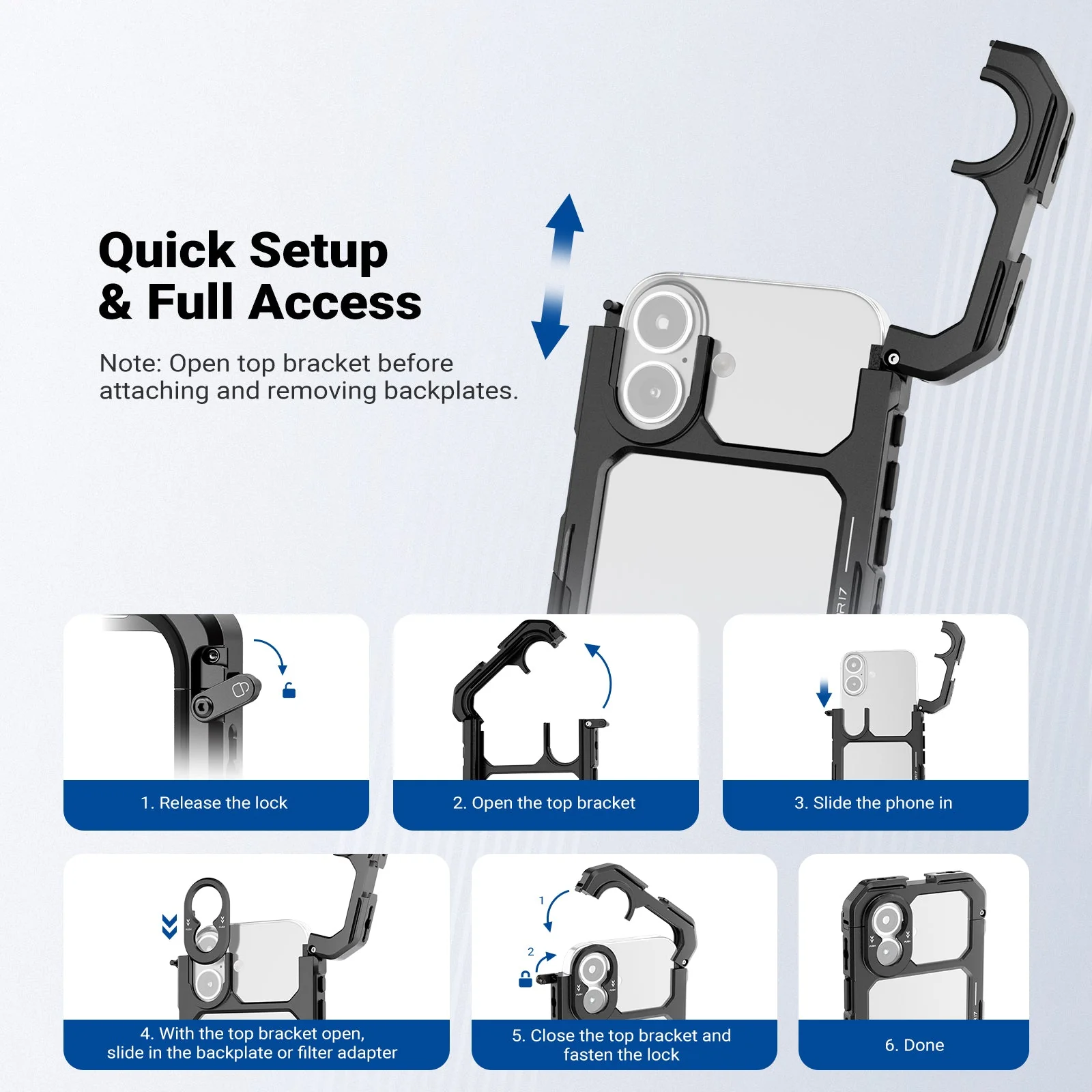 NEEWER PA158 Phone Cage Compatible with iPhone 17 Only - Image 3
