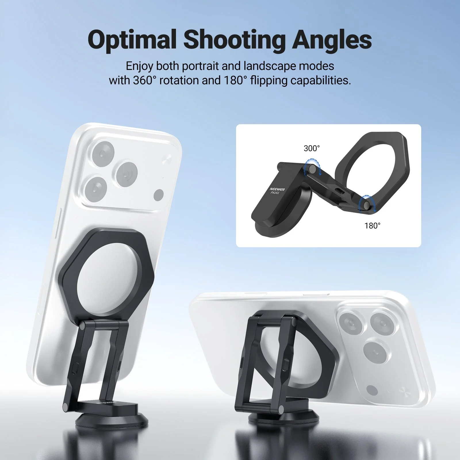 NEEWER PA161 Dual Magnetic Phone Holder - Image 3