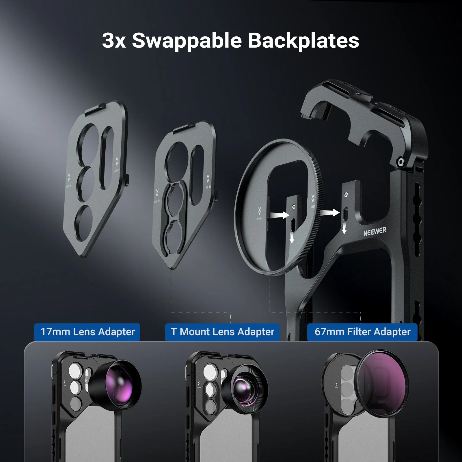 NEEWER PA182 Phone Cage Compatible with Samsung Galaxy S26 Ultra | Pre-Order - Image 5