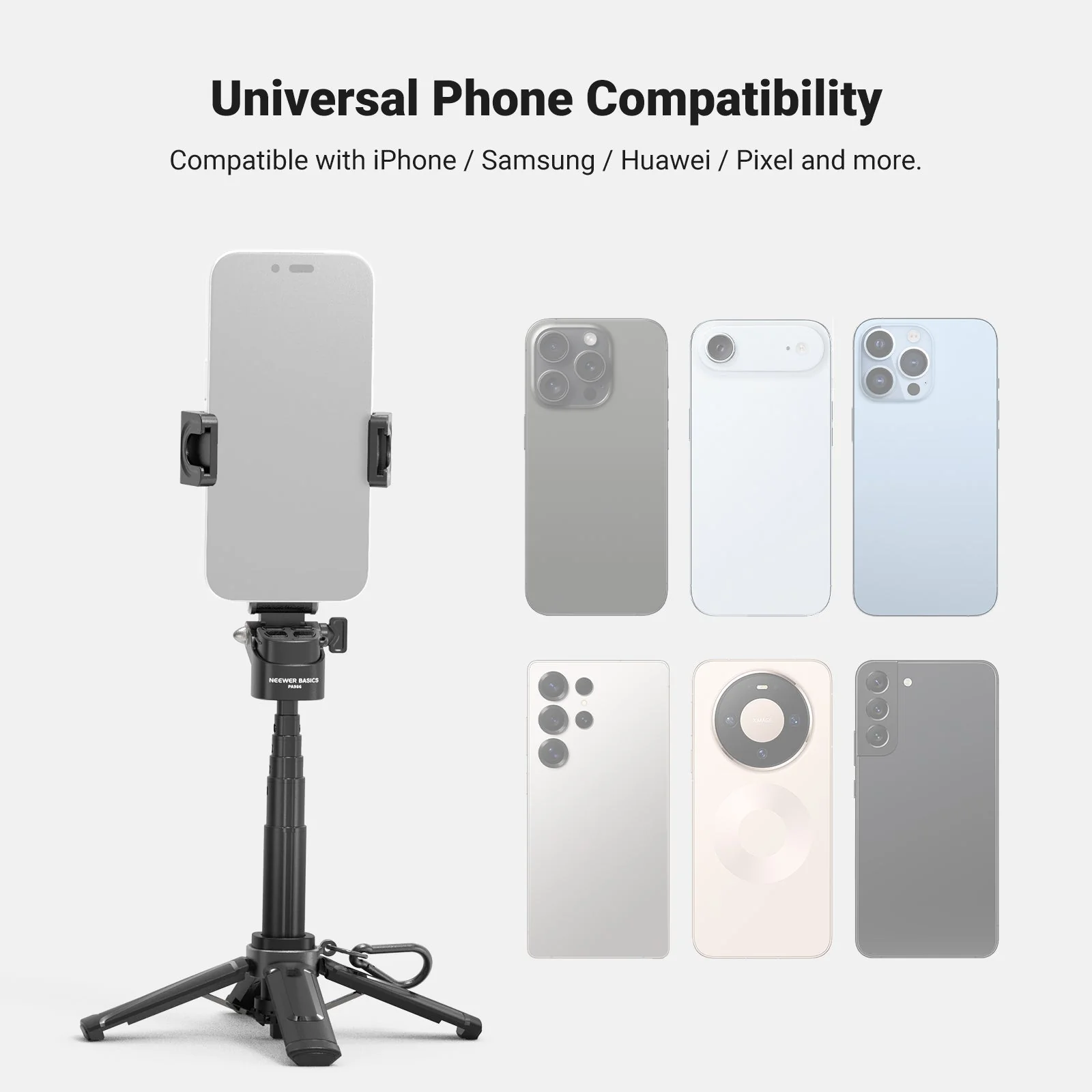 NEEWER BASICS PA986 Mini Phone Tripod Selfie Stick - Image 8