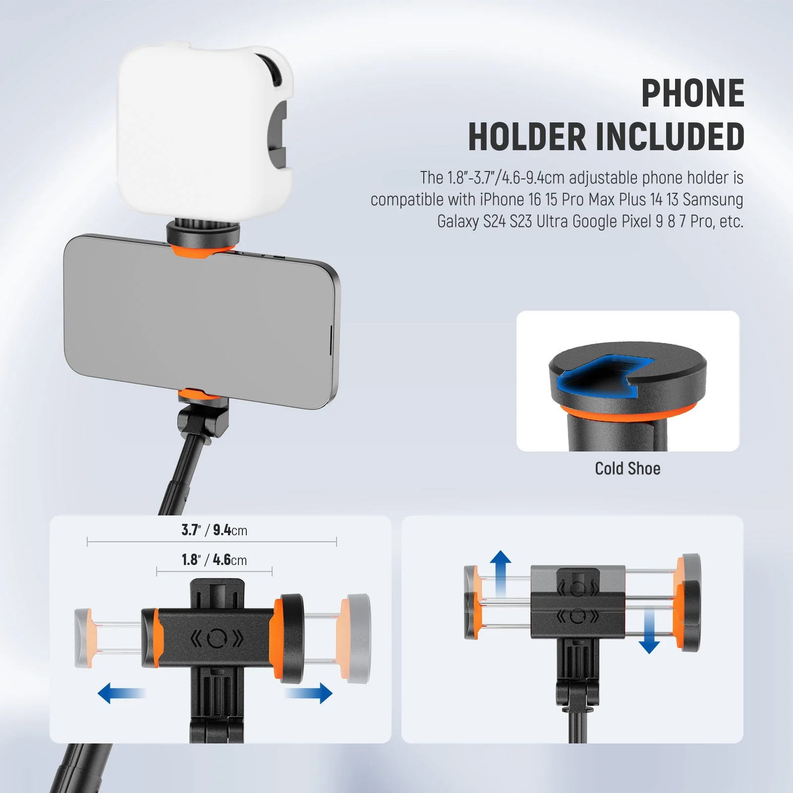 NEEWER BASICS PA992 Quick Release Selfie Stick Tripod For Smartphone - Image 6