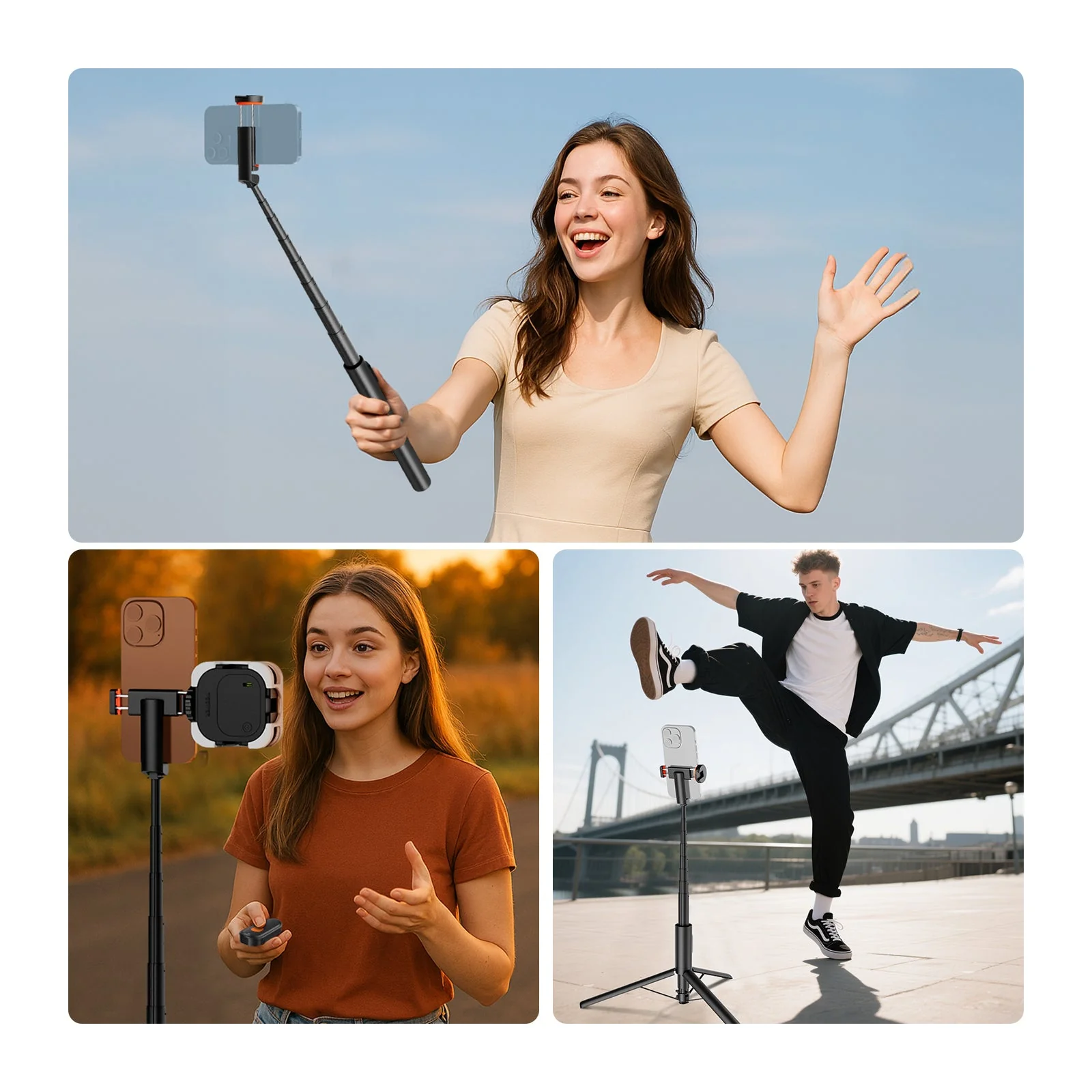 NEEWER BASICS PA992 Quick Release Selfie Stick Tripod For Smartphone - Image 7